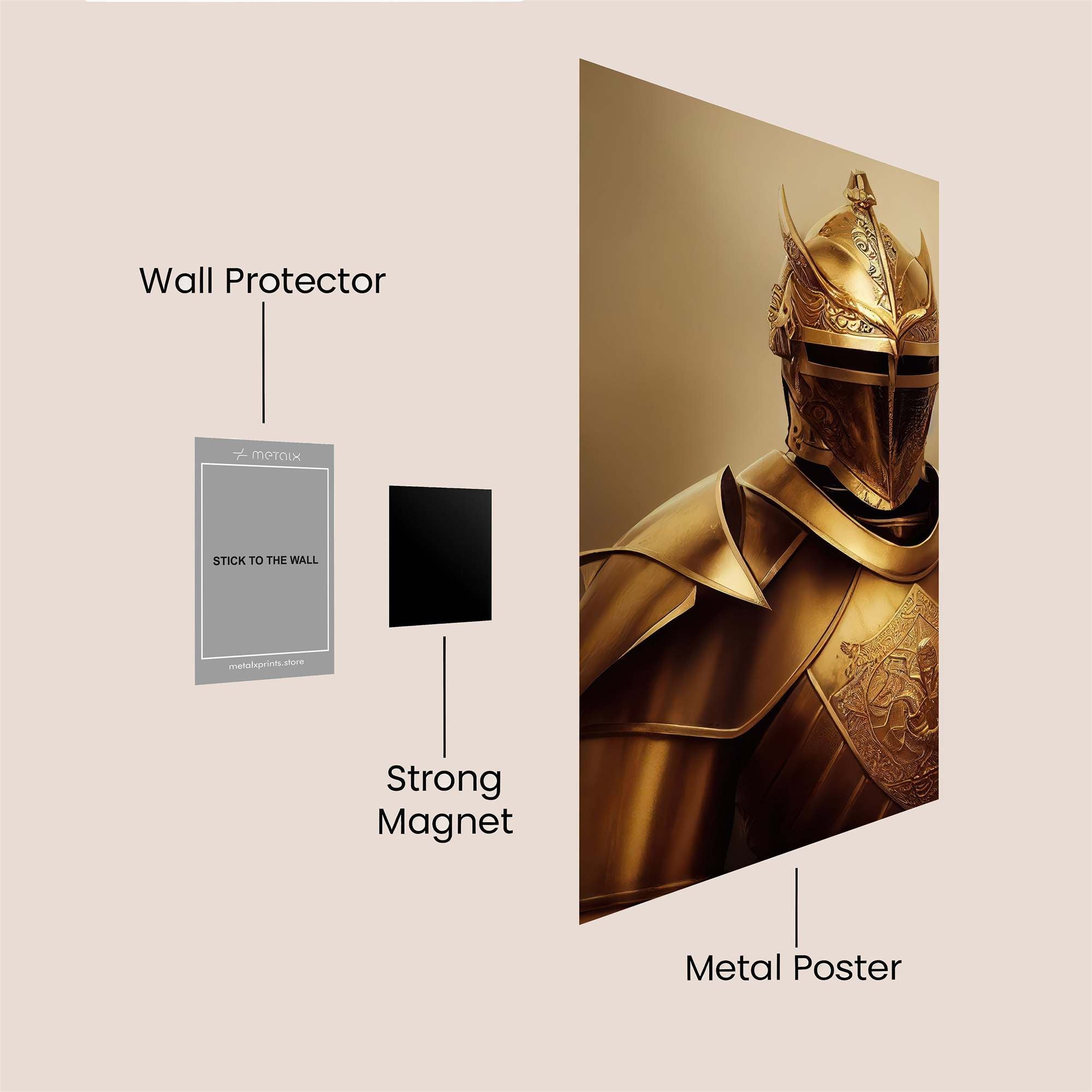 Golden Majesty Safe Wall Magnetic / M