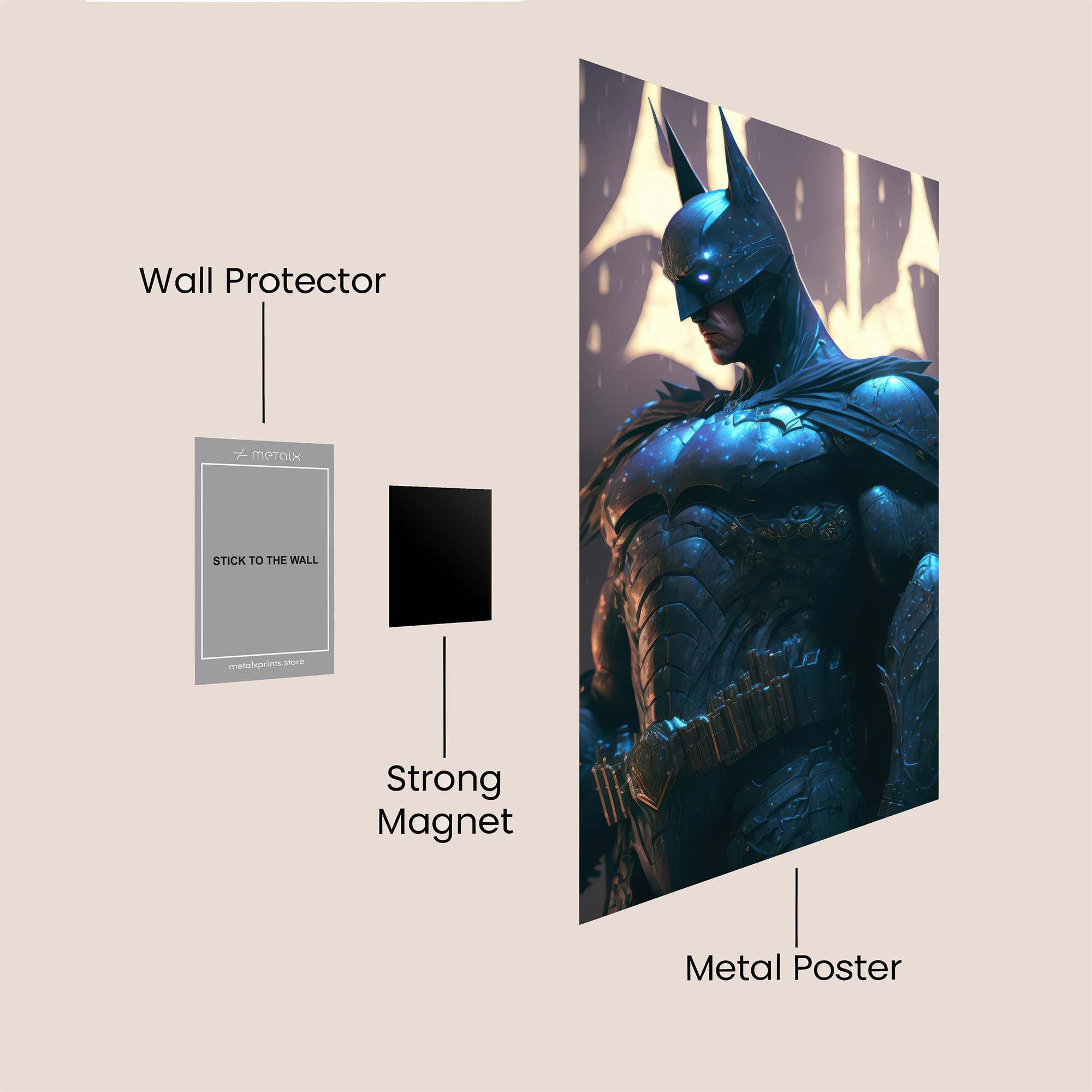 Batman Resolute Safe Wall Magnetic / M