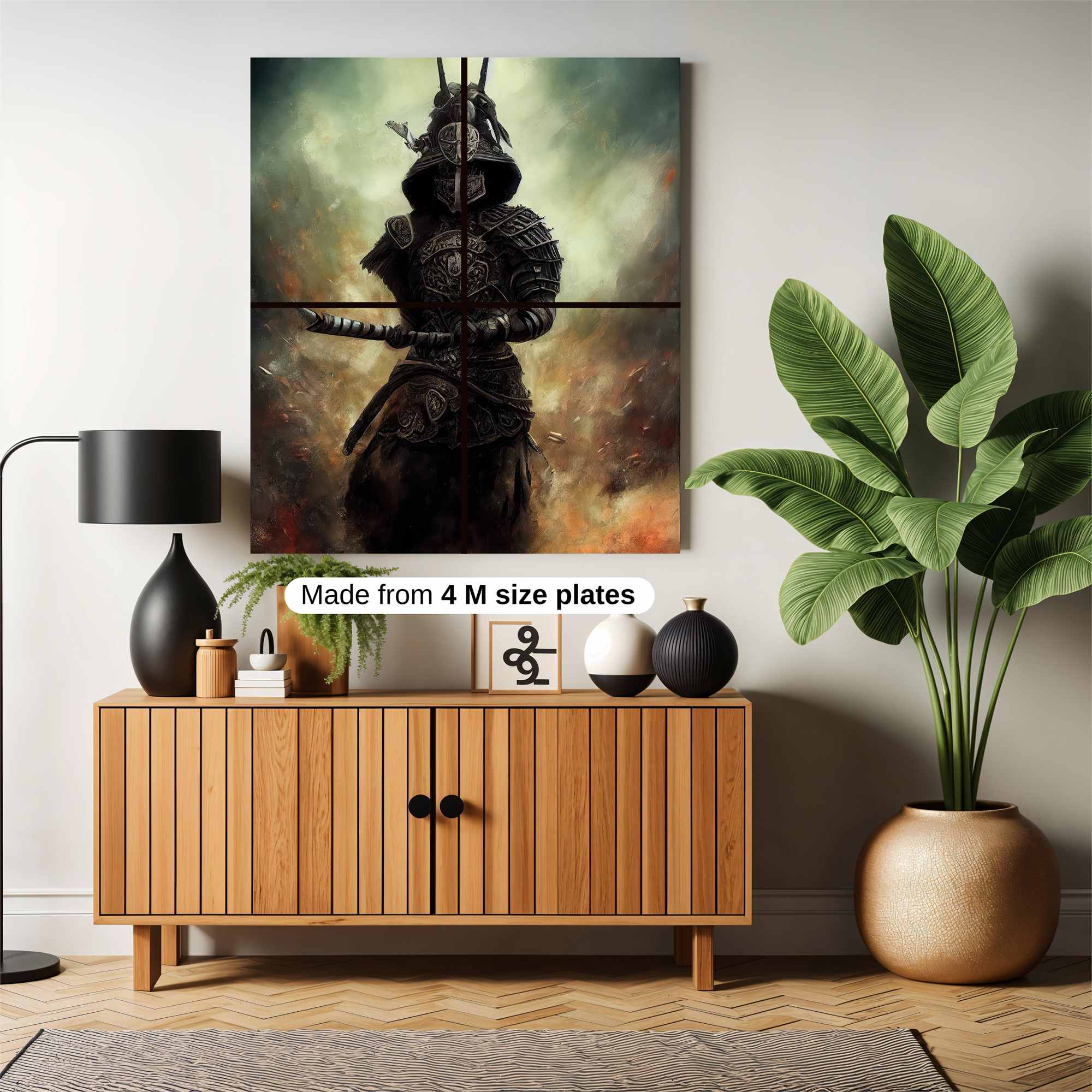 Samurai Shadow Safe Wall Magnetic / M