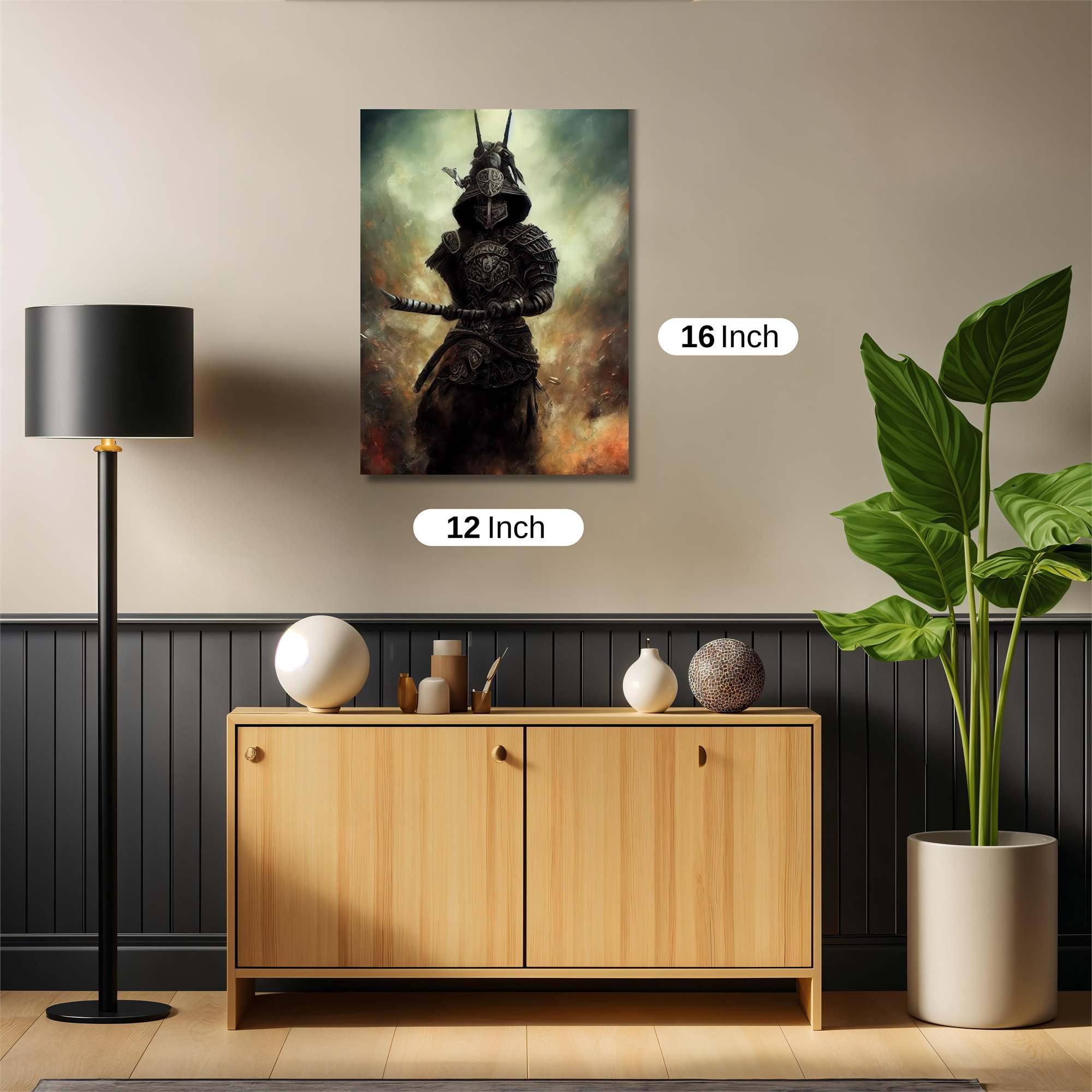 Samurai Shadow Safe Wall Magnetic / M