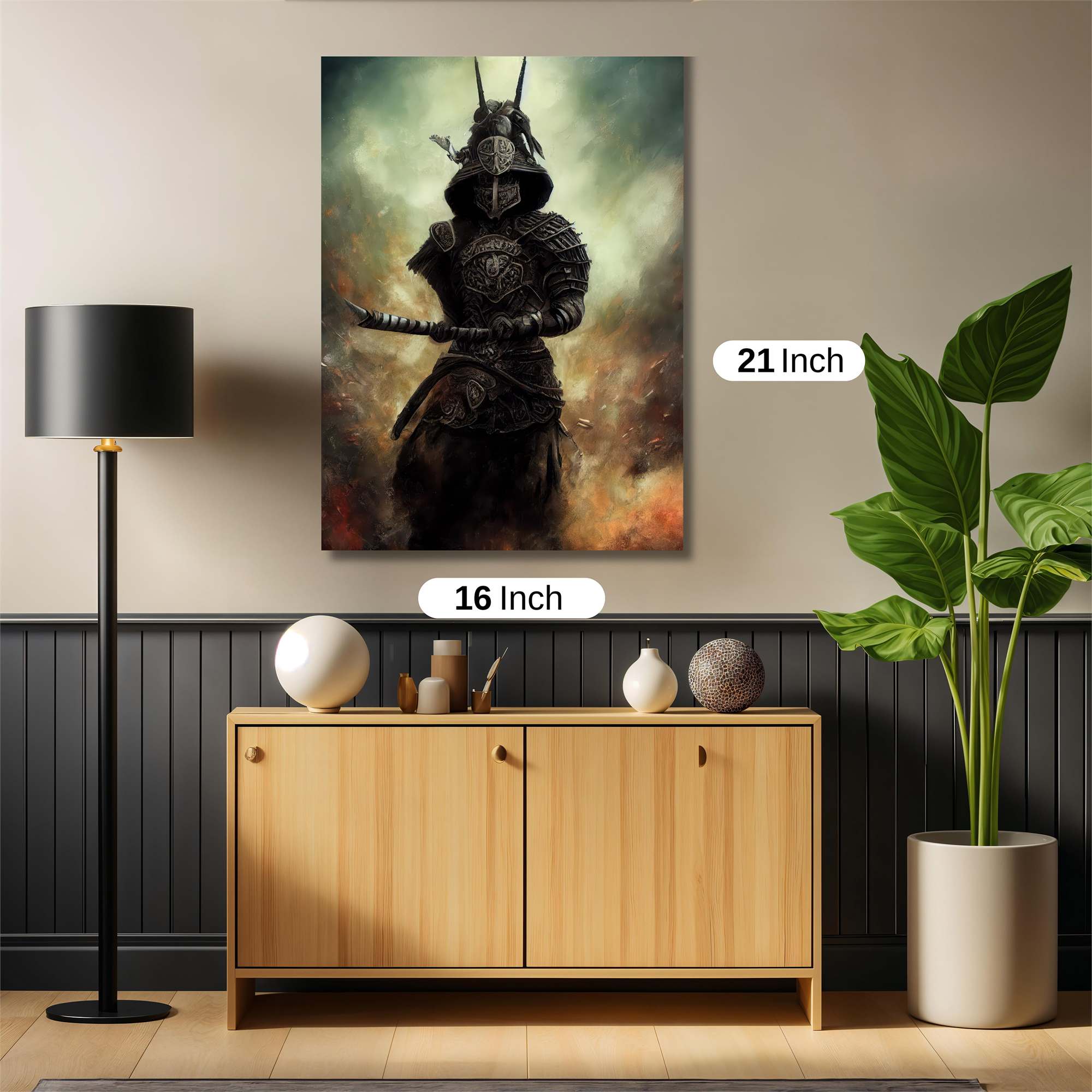 Samurai Shadow Safe Wall Magnetic / M