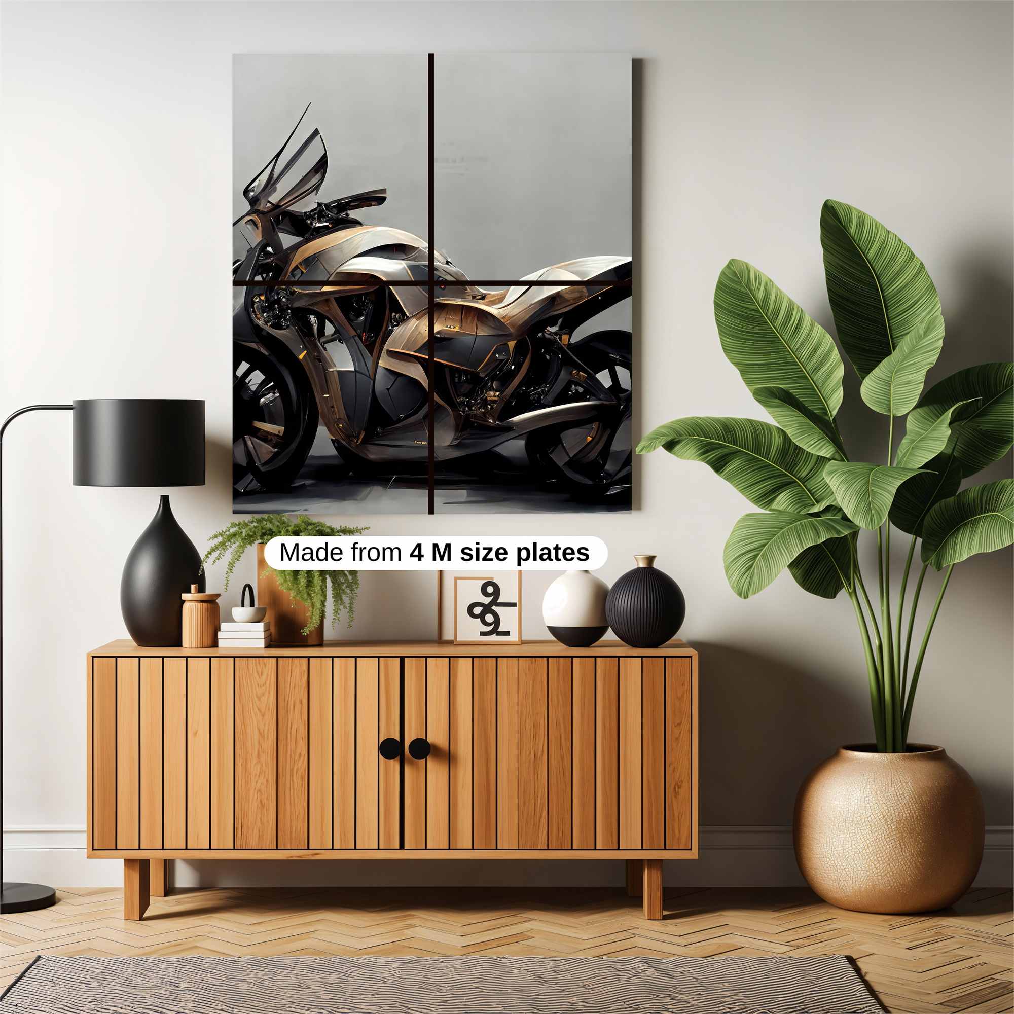 Futuristic Elegance Safe Wall Magnetic / M