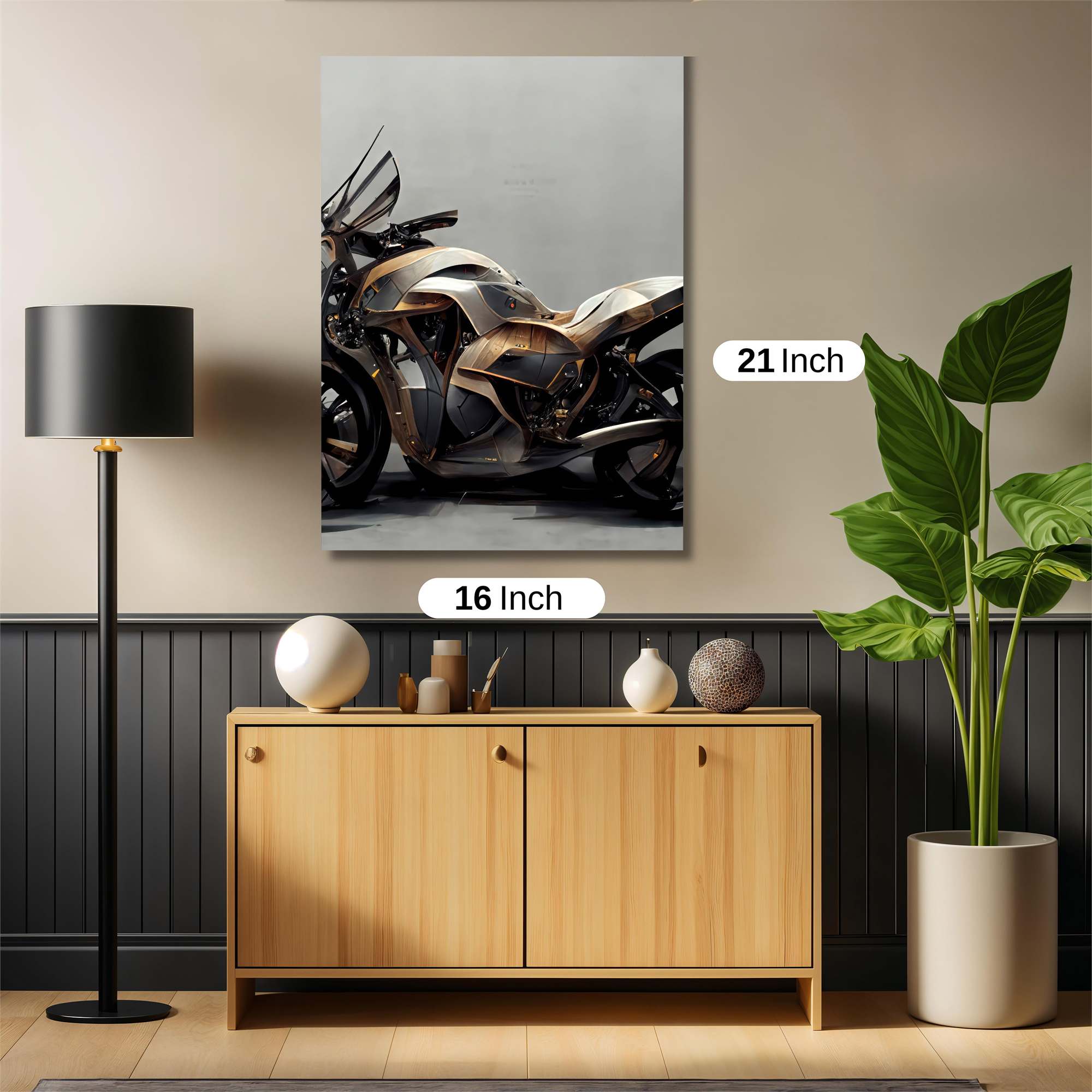 Futuristic Elegance Safe Wall Magnetic / M