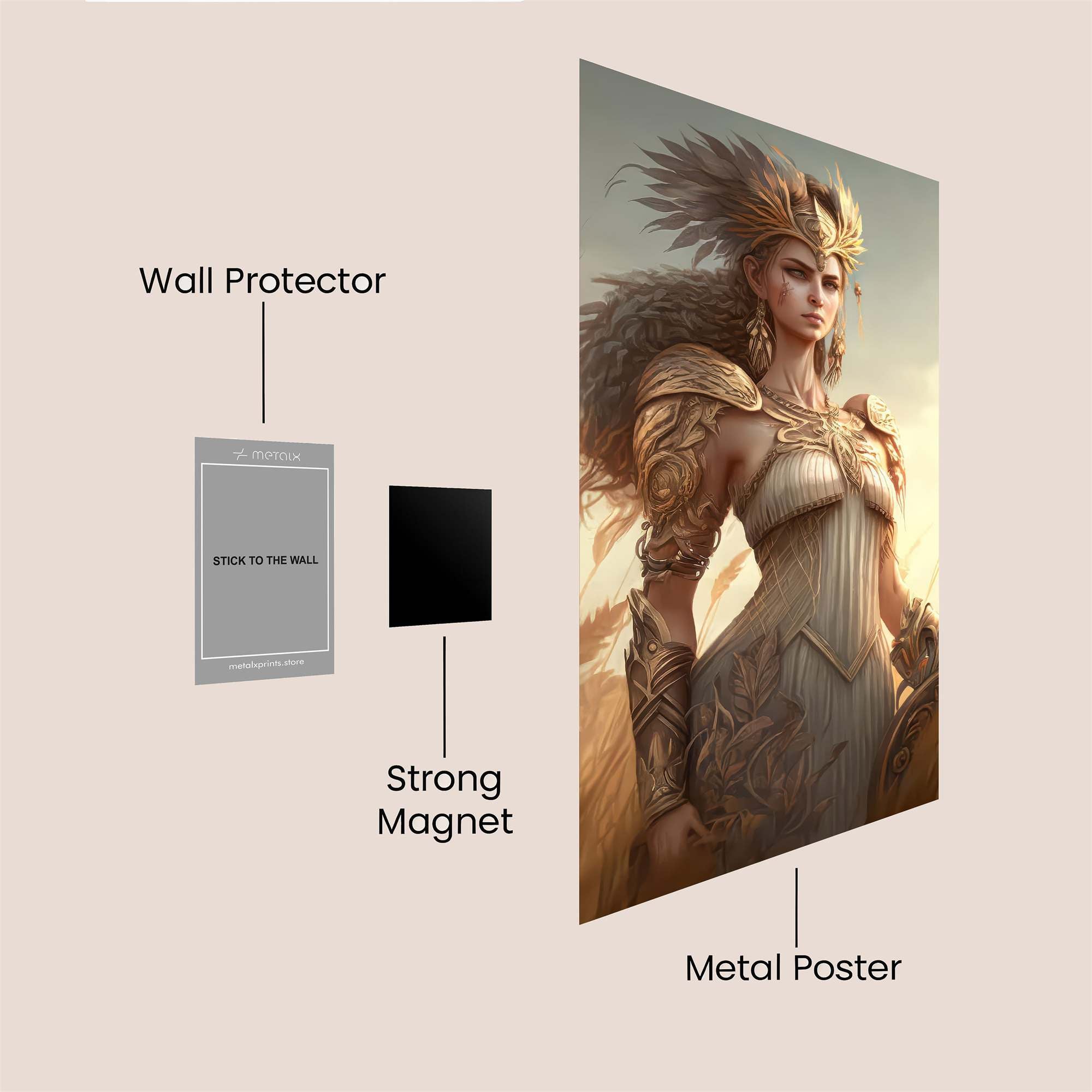 Athena Radiant Safe Wall Magnetic / M