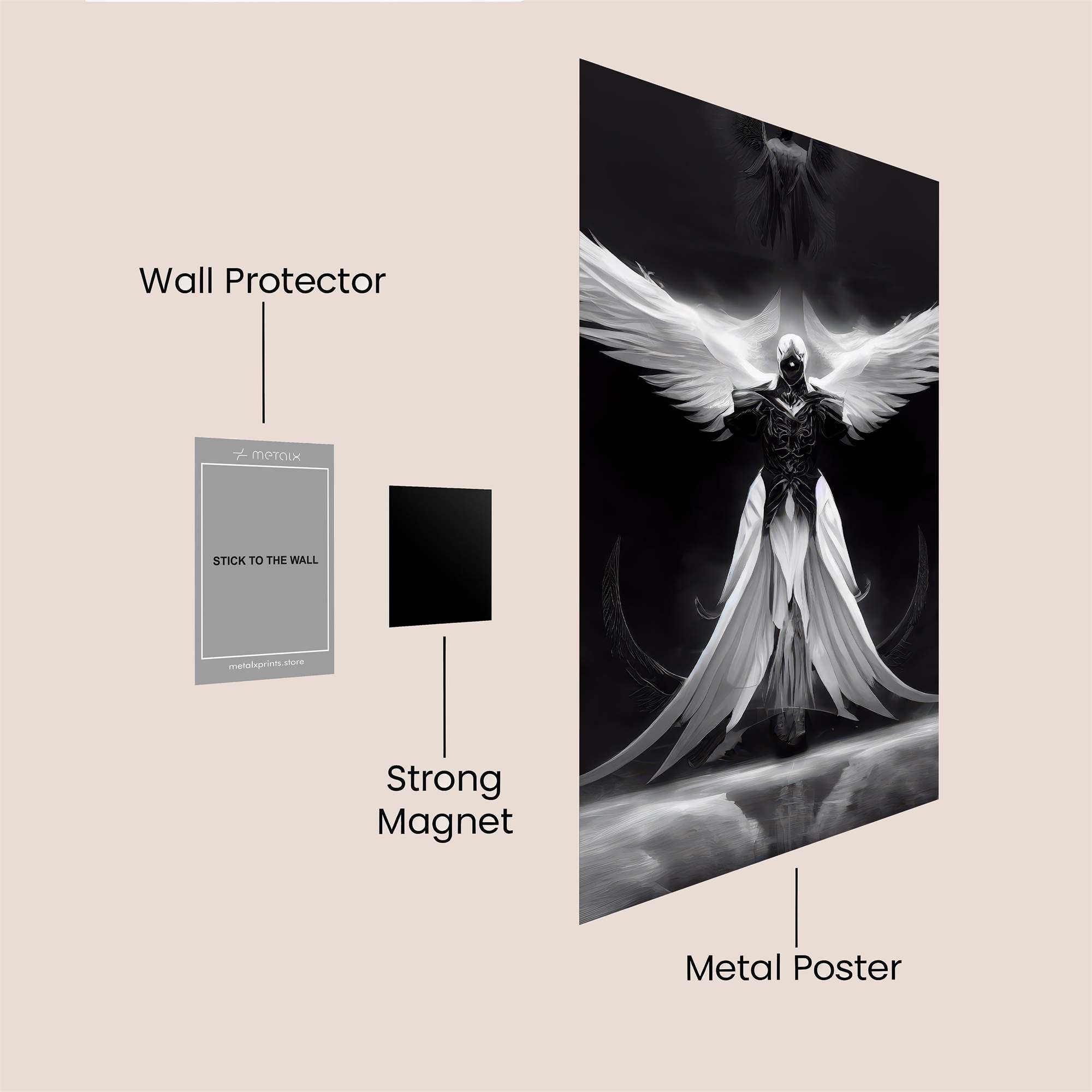 Angel Ascendant Safe Wall Magnetic / M