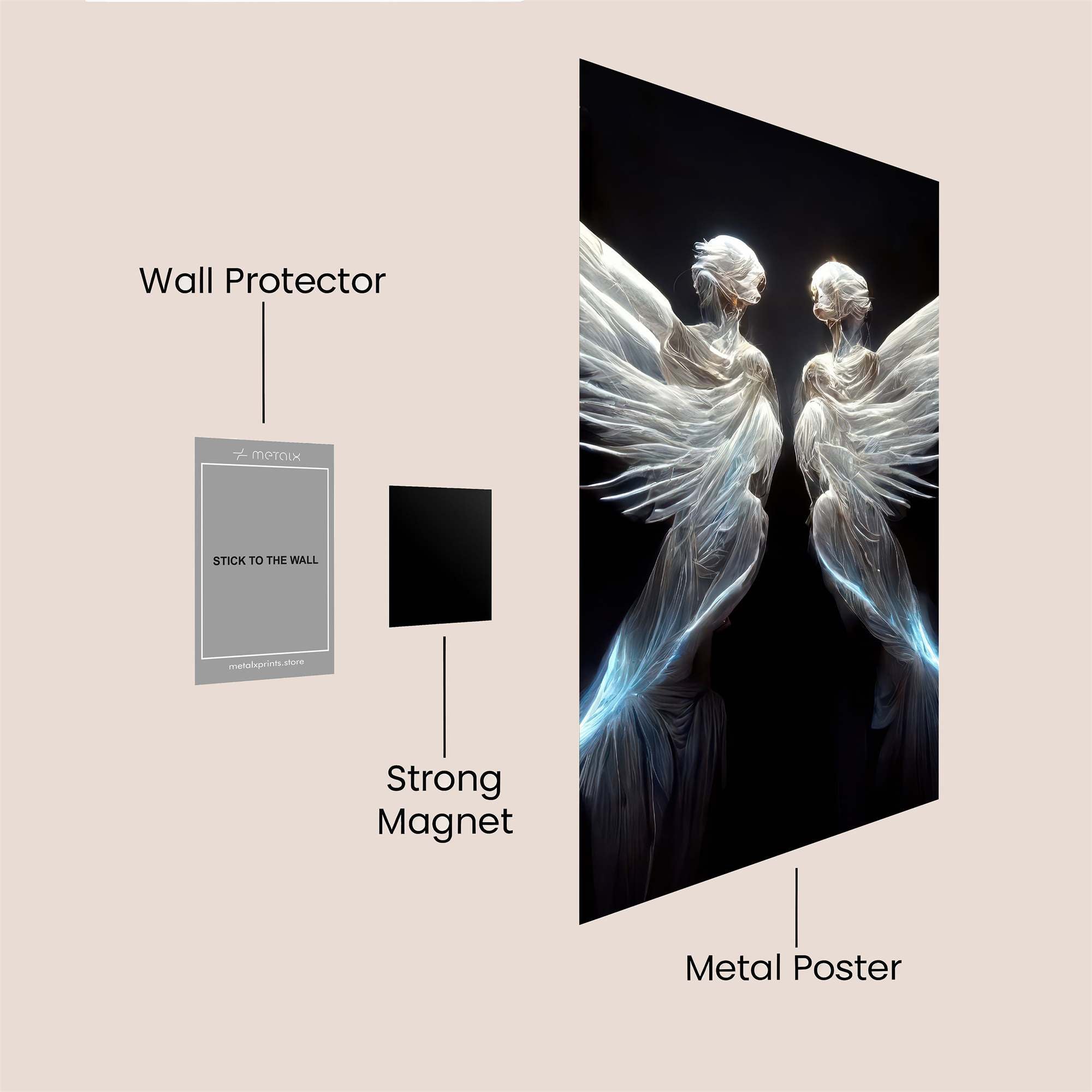 Angels Serene Safe Wall Magnetic / M