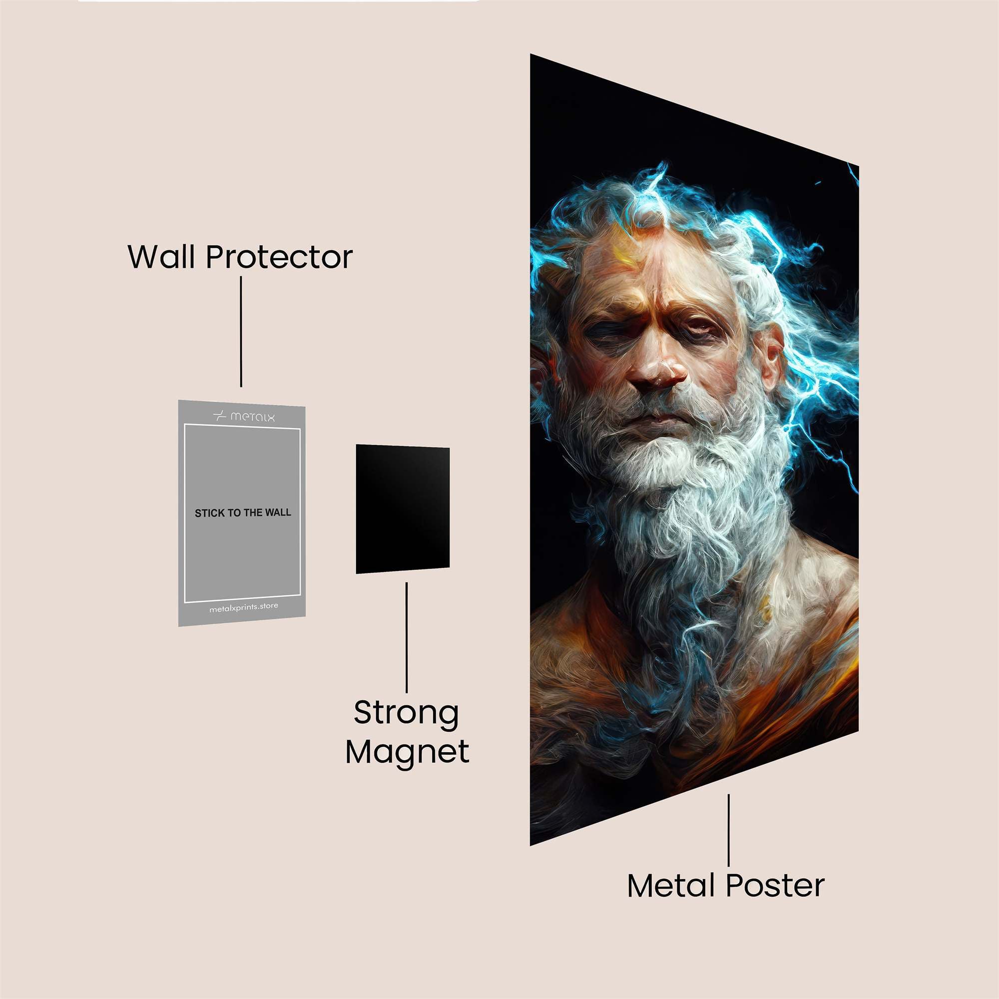 Zeus Electrifying Safe Wall Magnetic / M