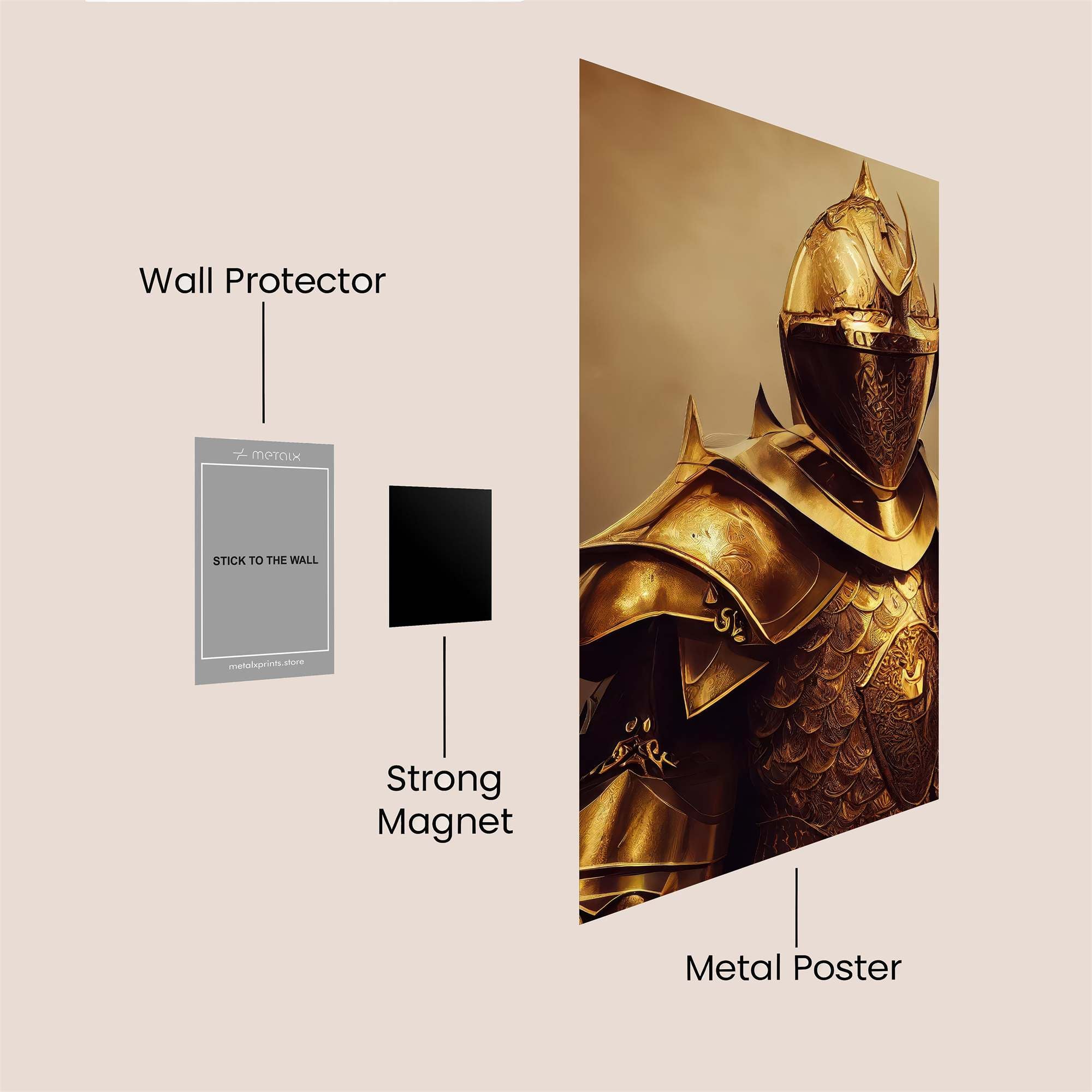 Golden Sentinel Safe Wall Magnetic / M