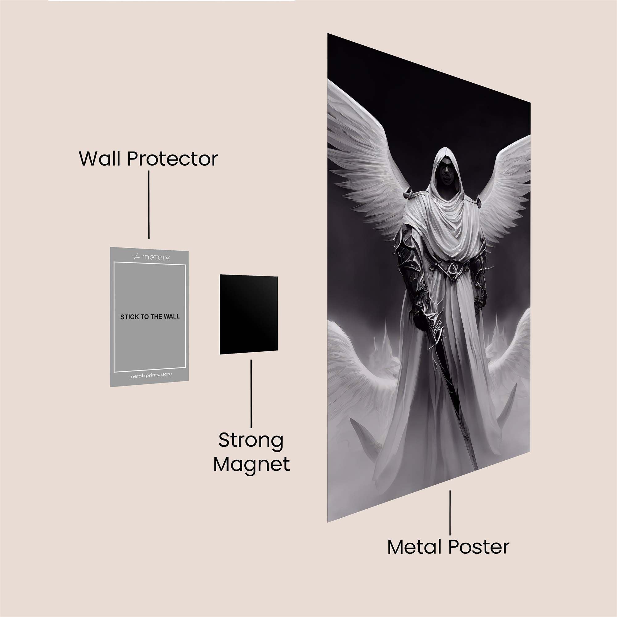 Angel Enigma Safe Wall Magnetic / M