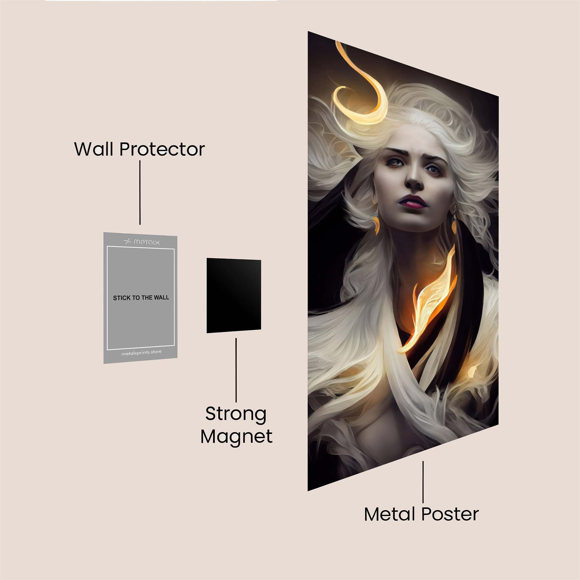 Luna Enigmatic Safe Wall Magnetic / M