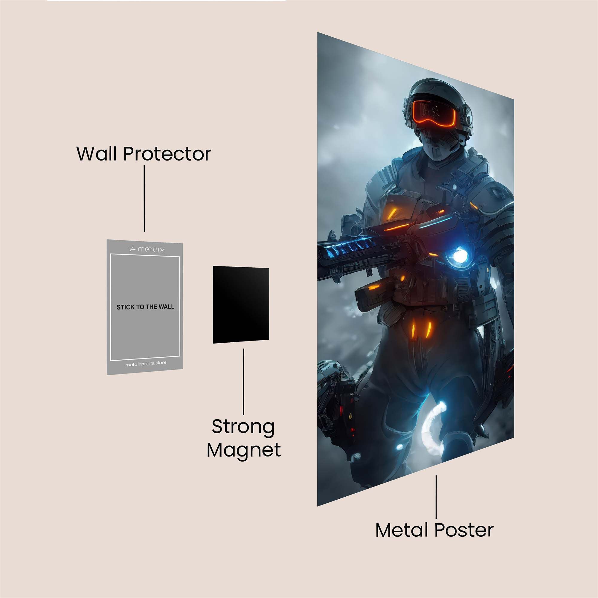 Soldier Serenity Safe Wall Magnetic / M