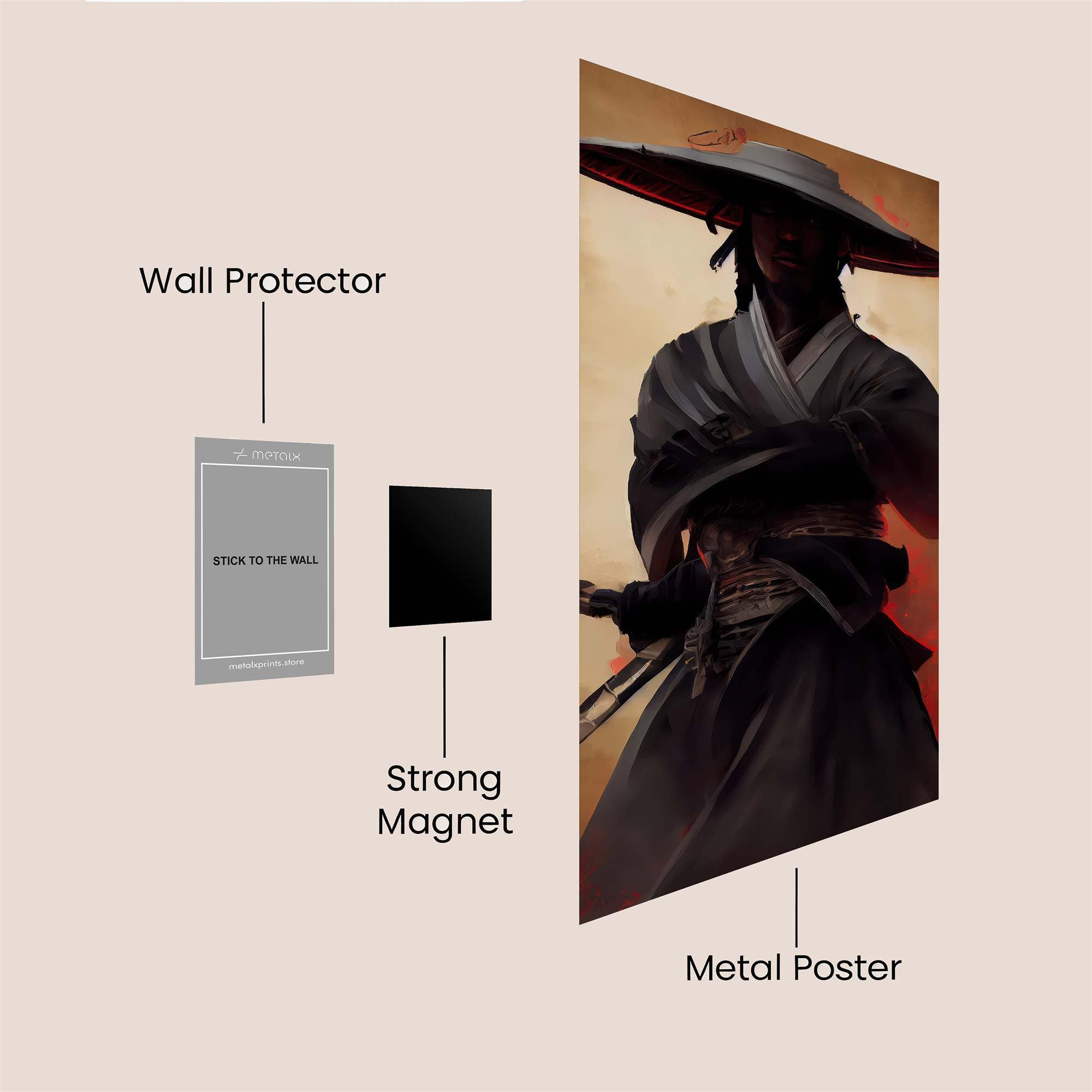 Samurai Serenity Safe Wall Magnetic / M