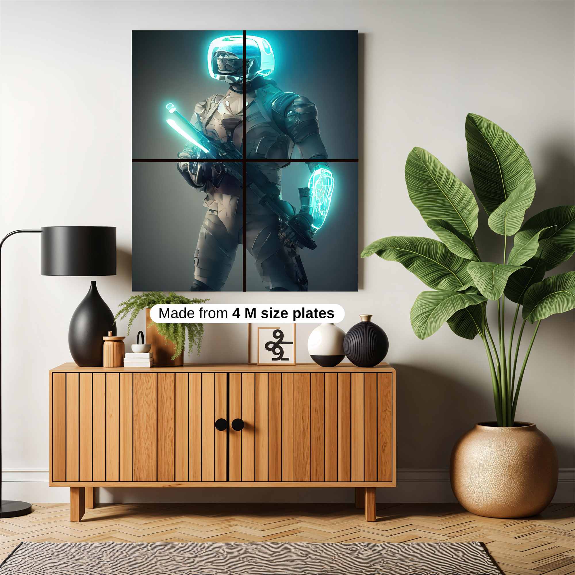 Neon Warrior Safe Wall Magnetic / M