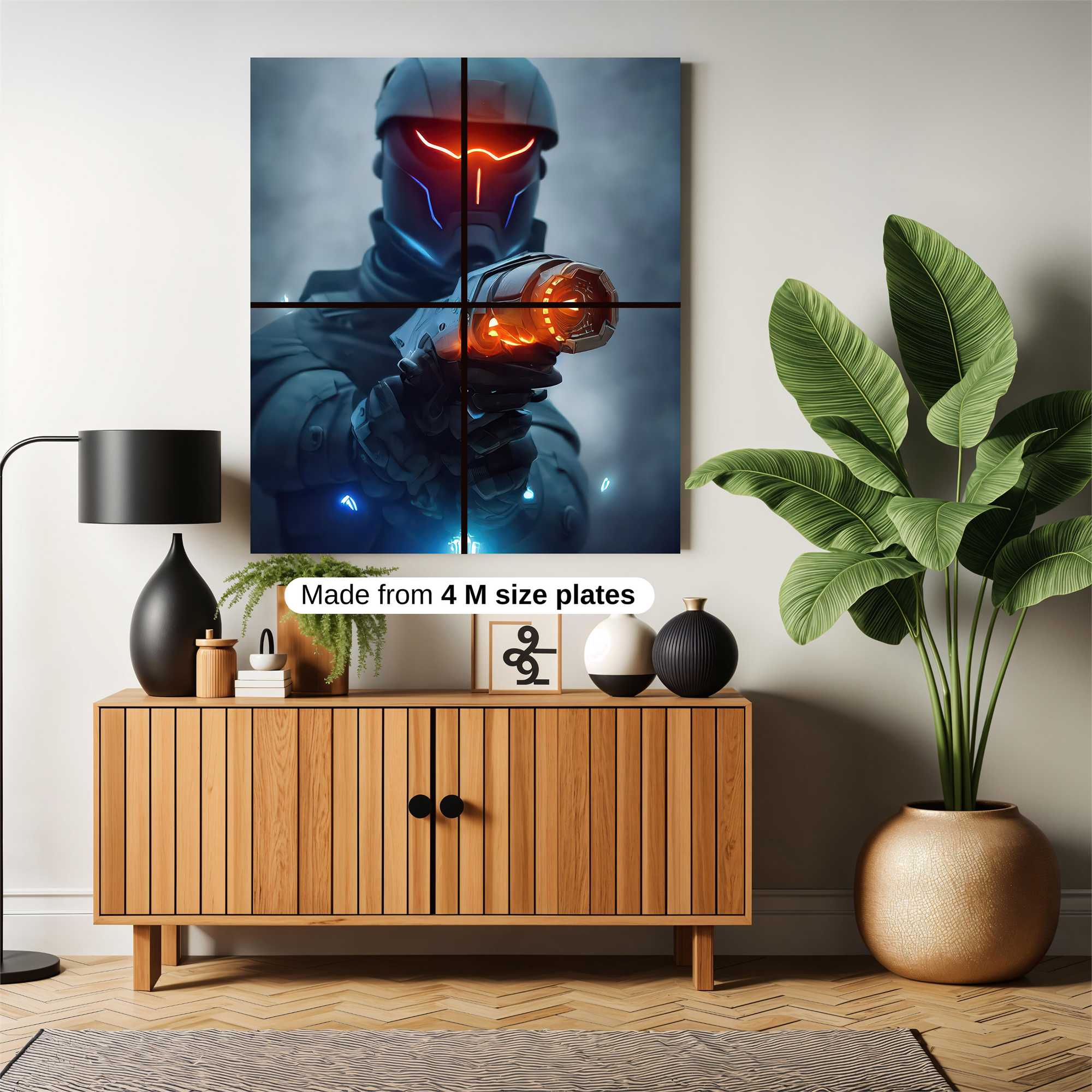 Neon Warrior Safe Wall Magnetic / M