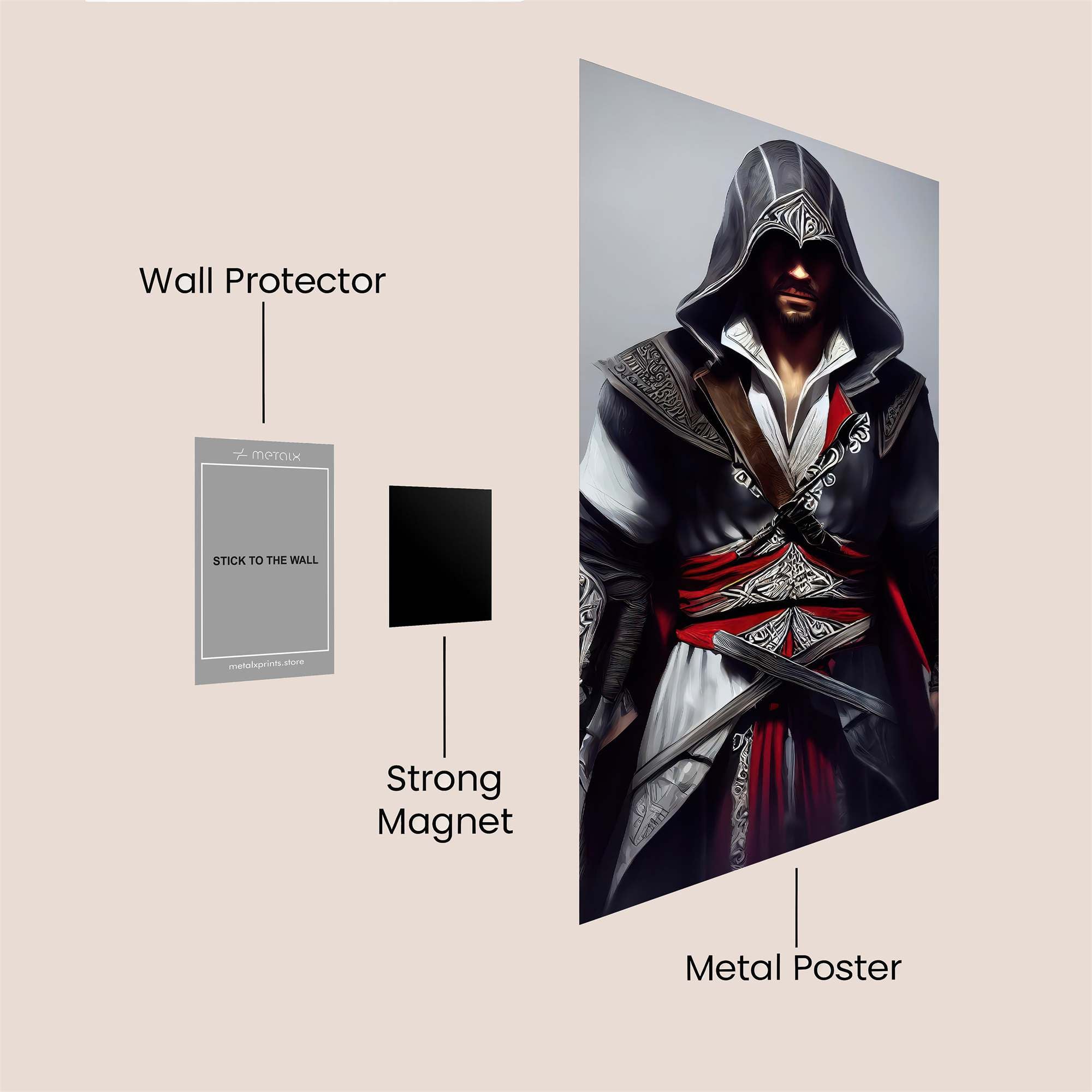 Ezio Mysterious Safe Wall Magnetic / M