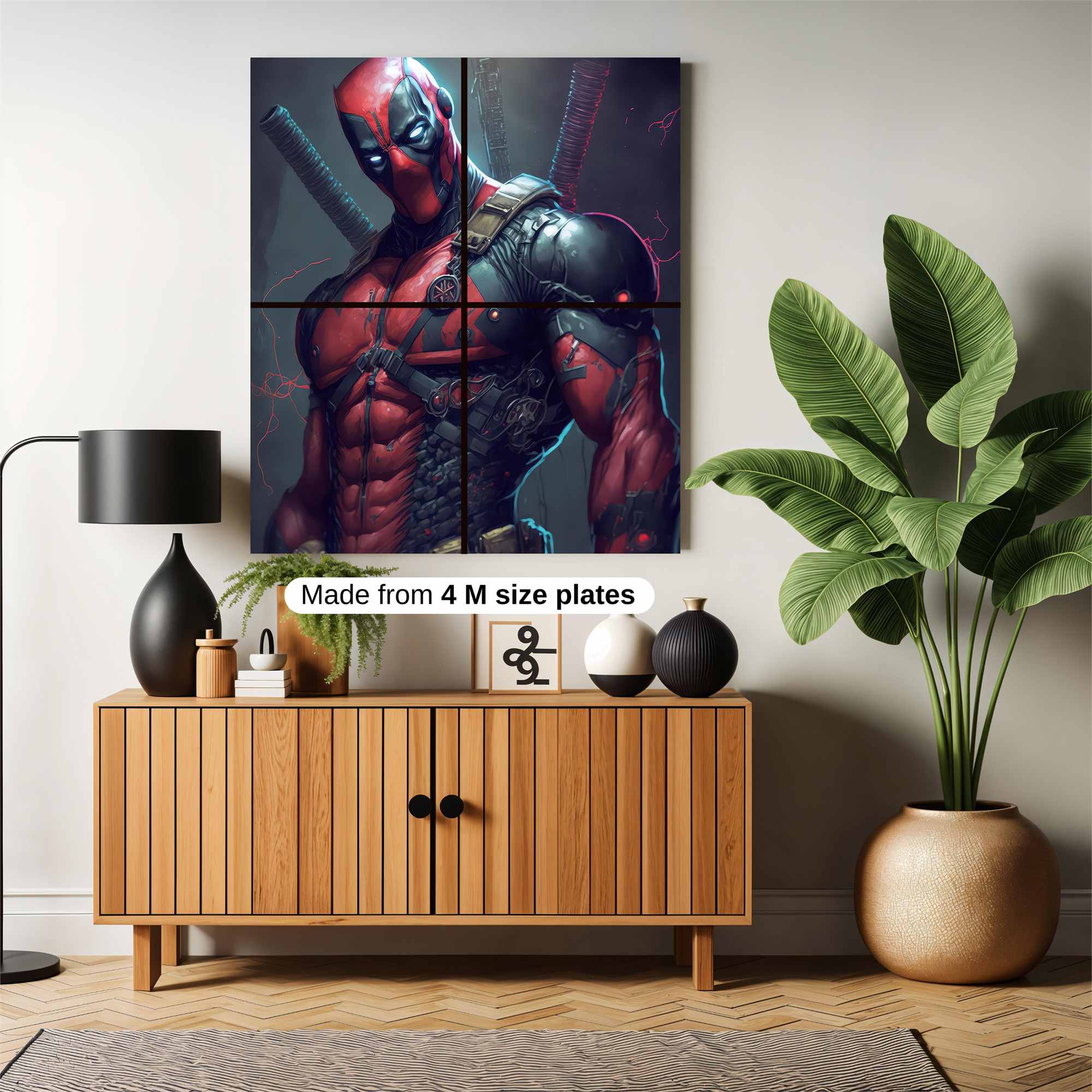Deadpool Menacing Safe Wall Magnetic / M