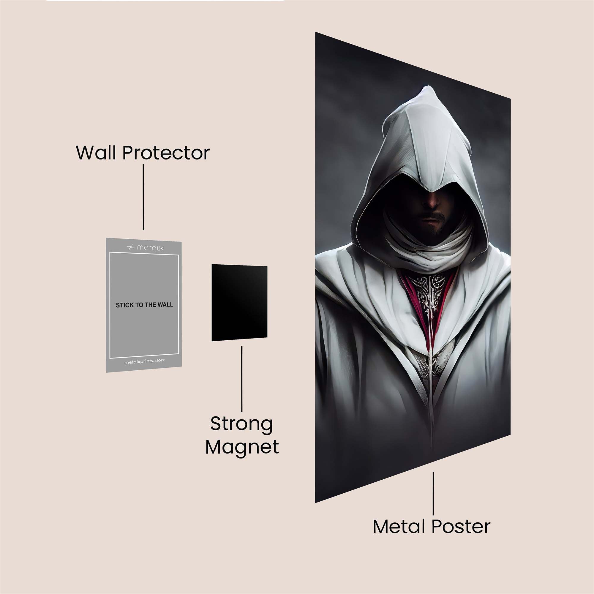 Assassin's Silence Safe Wall Magnetic / M