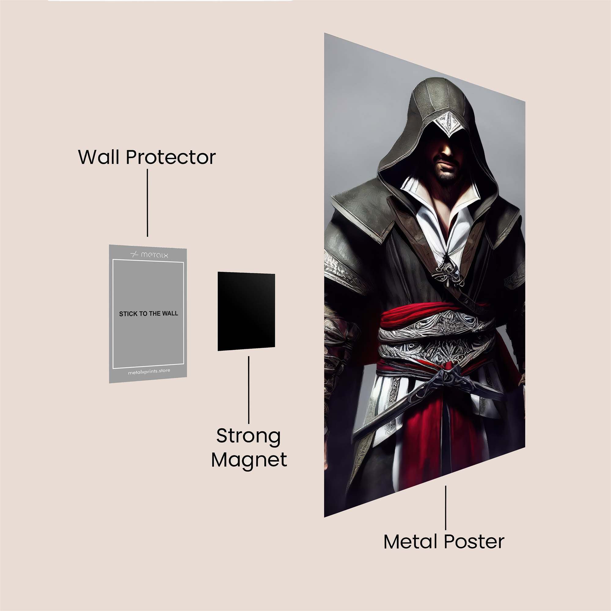 Ezio Mysterious Safe Wall Magnetic / M