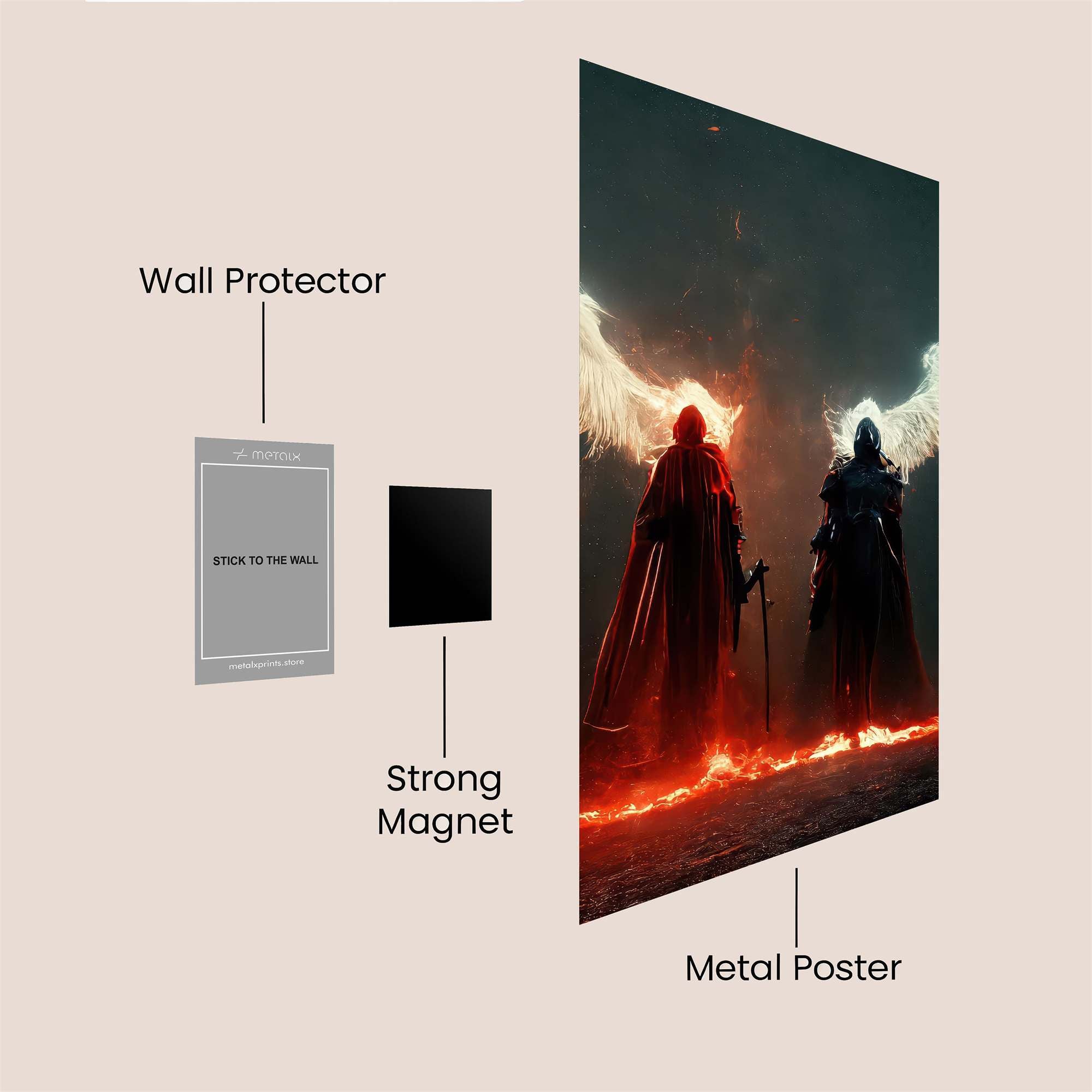 Angels Clash Safe Wall Magnetic / M