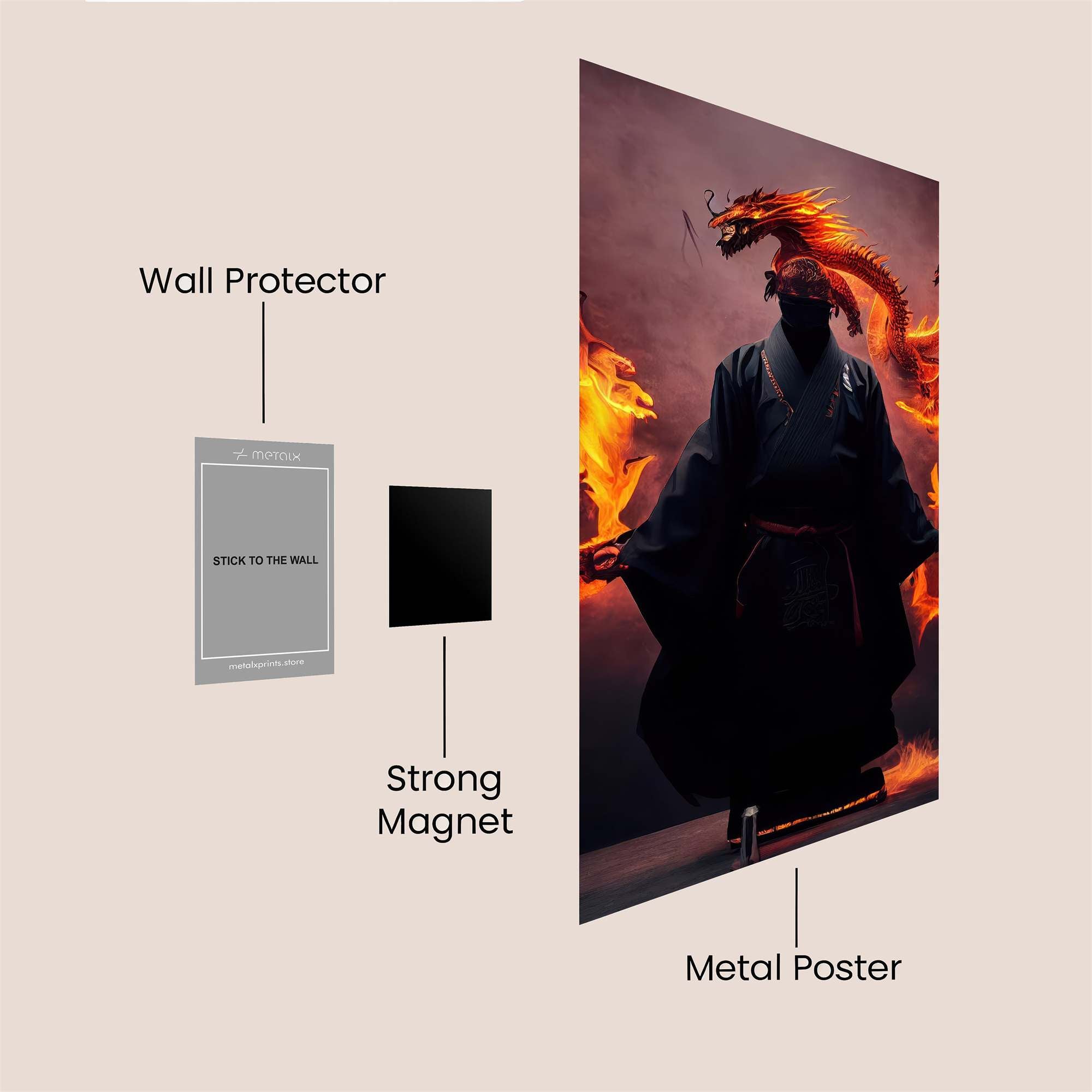 Dragon Serenity Safe Wall Magnetic / M