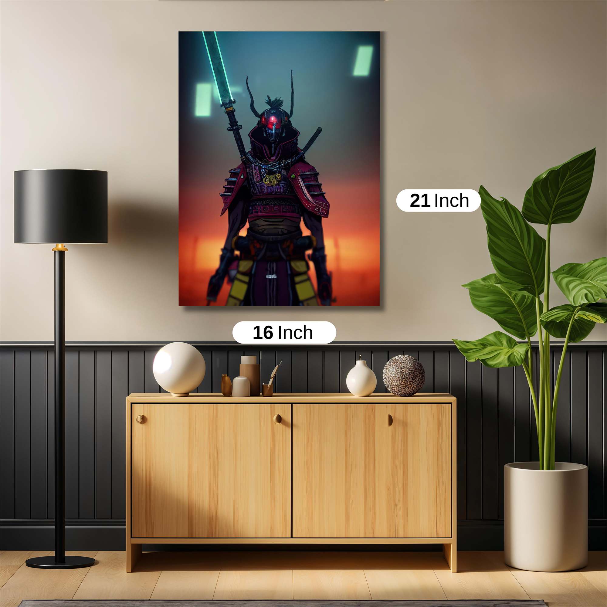 Cyber Samurai Safe Wall Magnetic / M