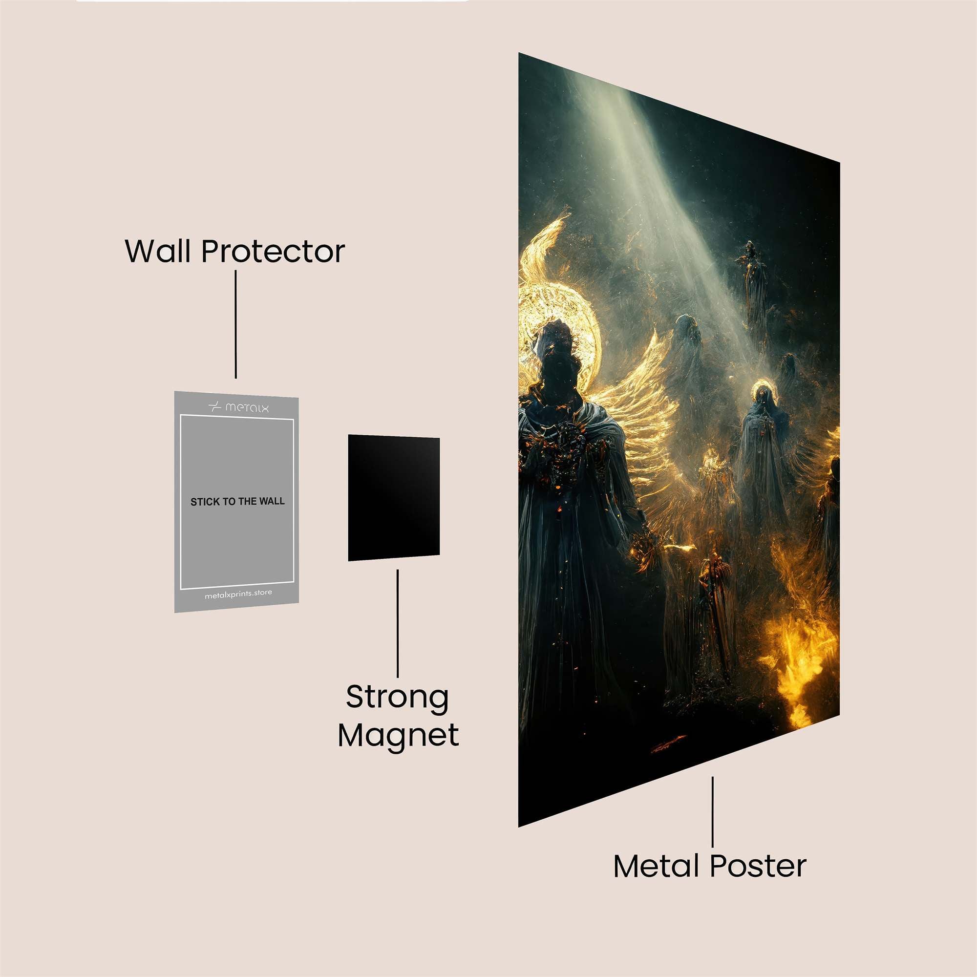 Angels Ascend Safe Wall Magnetic / M