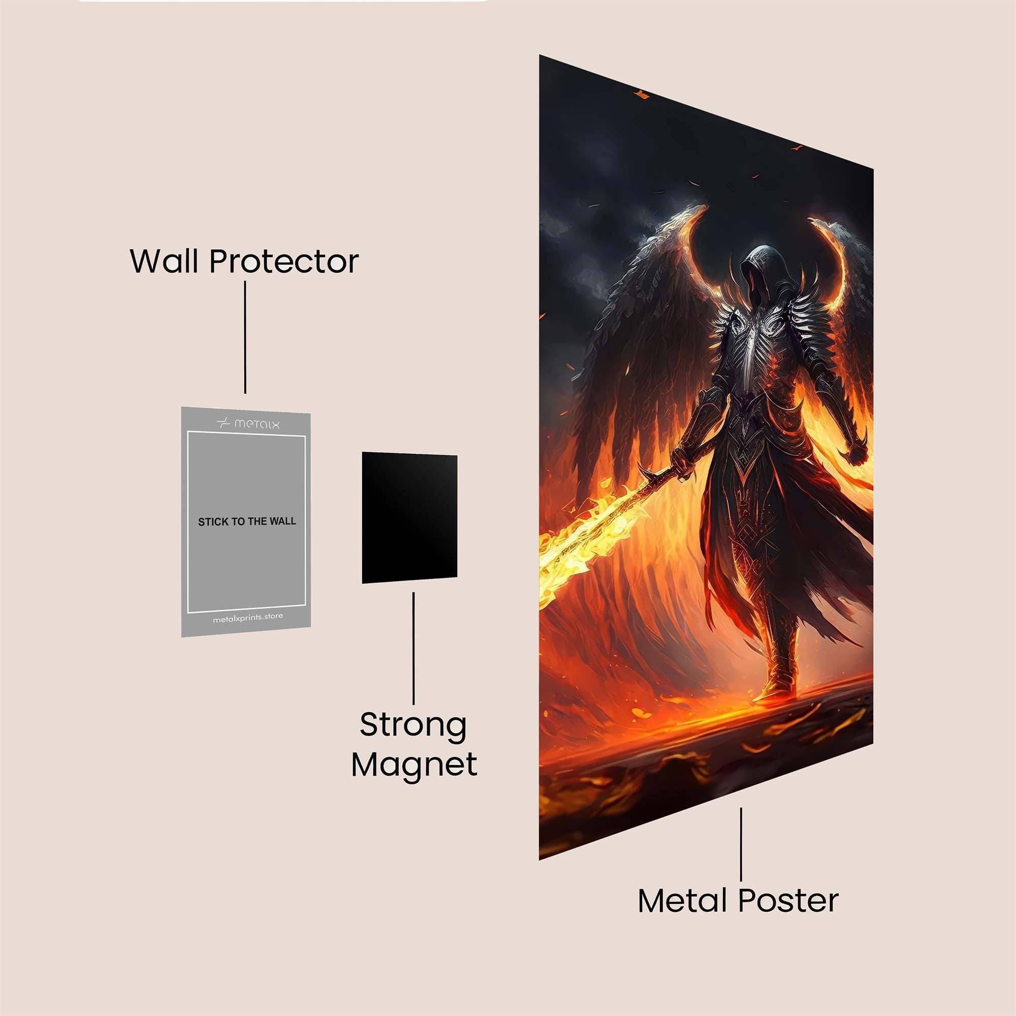 Azrael's Wrath Safe Wall Magnetic / M