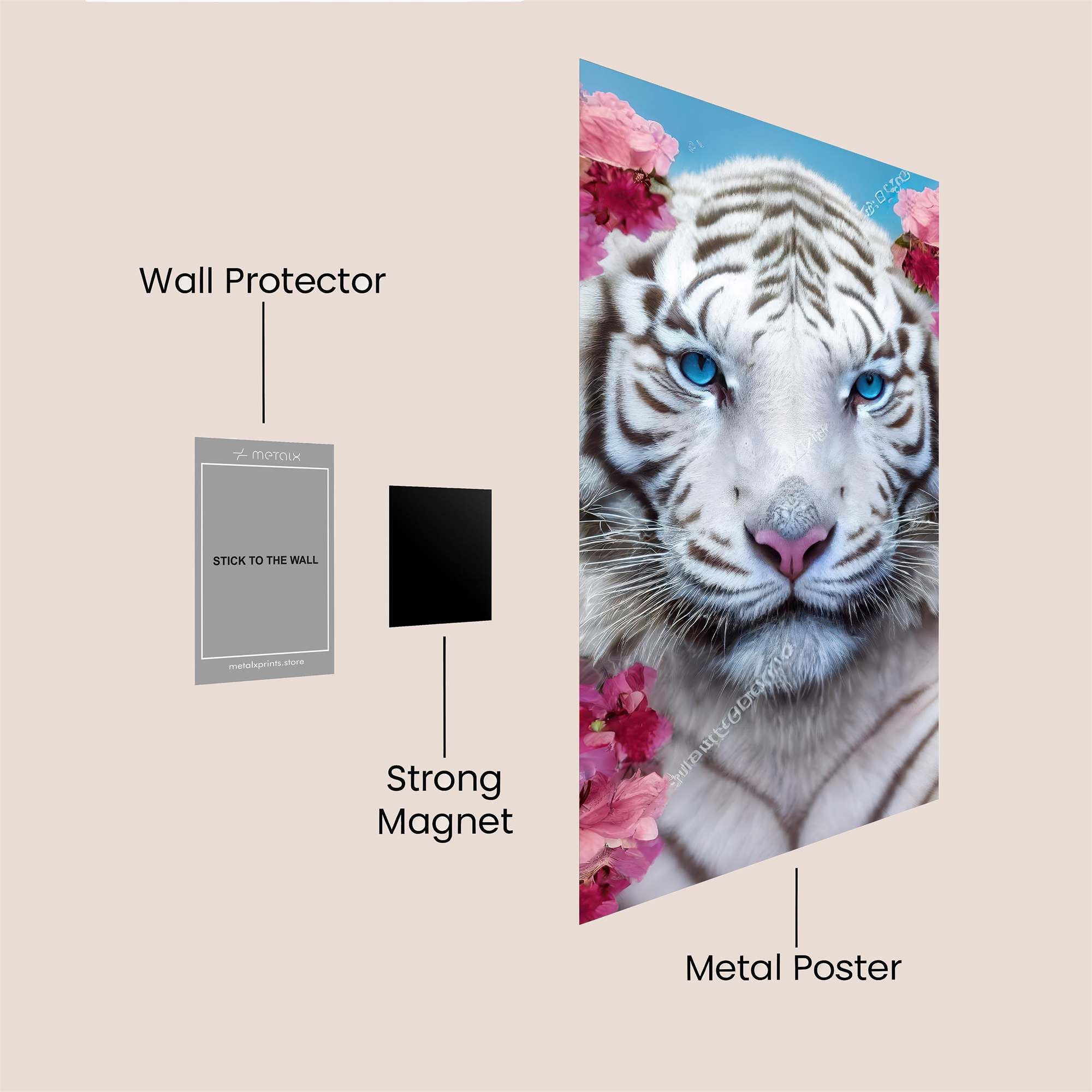 Tiger Serenity Safe Wall Magnetic / M