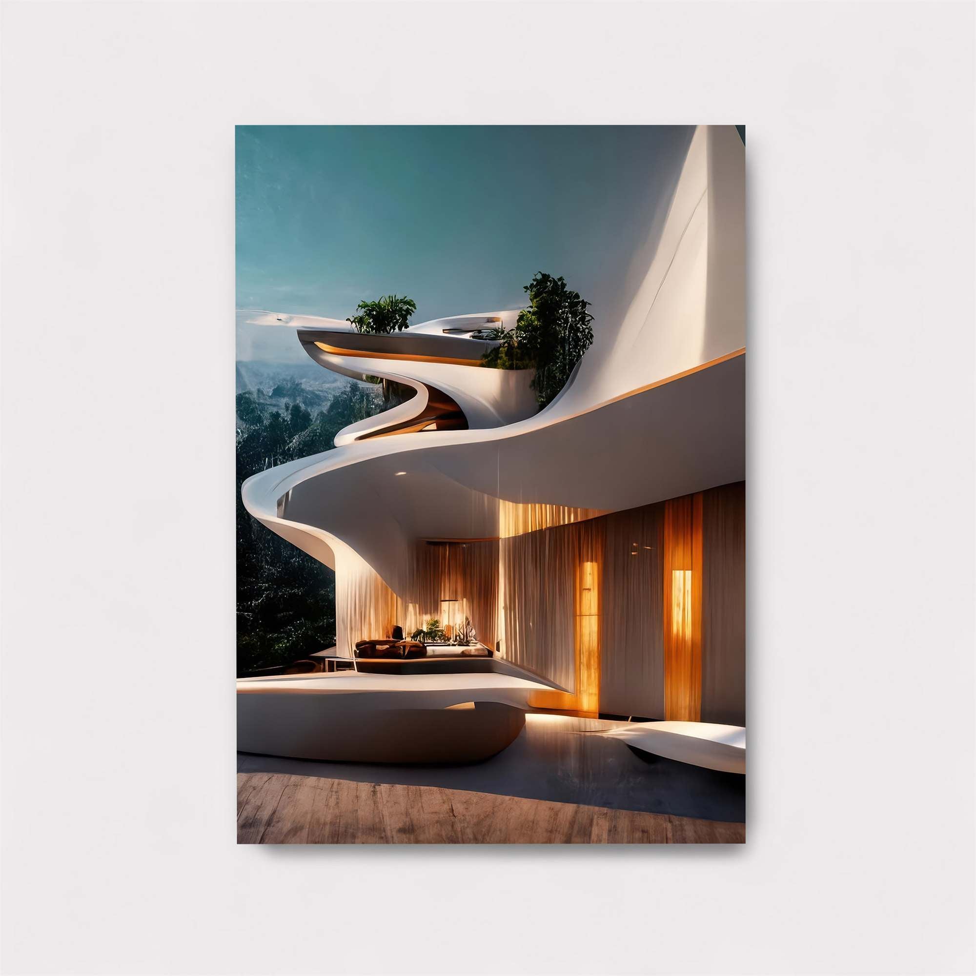 Futuristic Serenity Safe Wall Magnetic / M