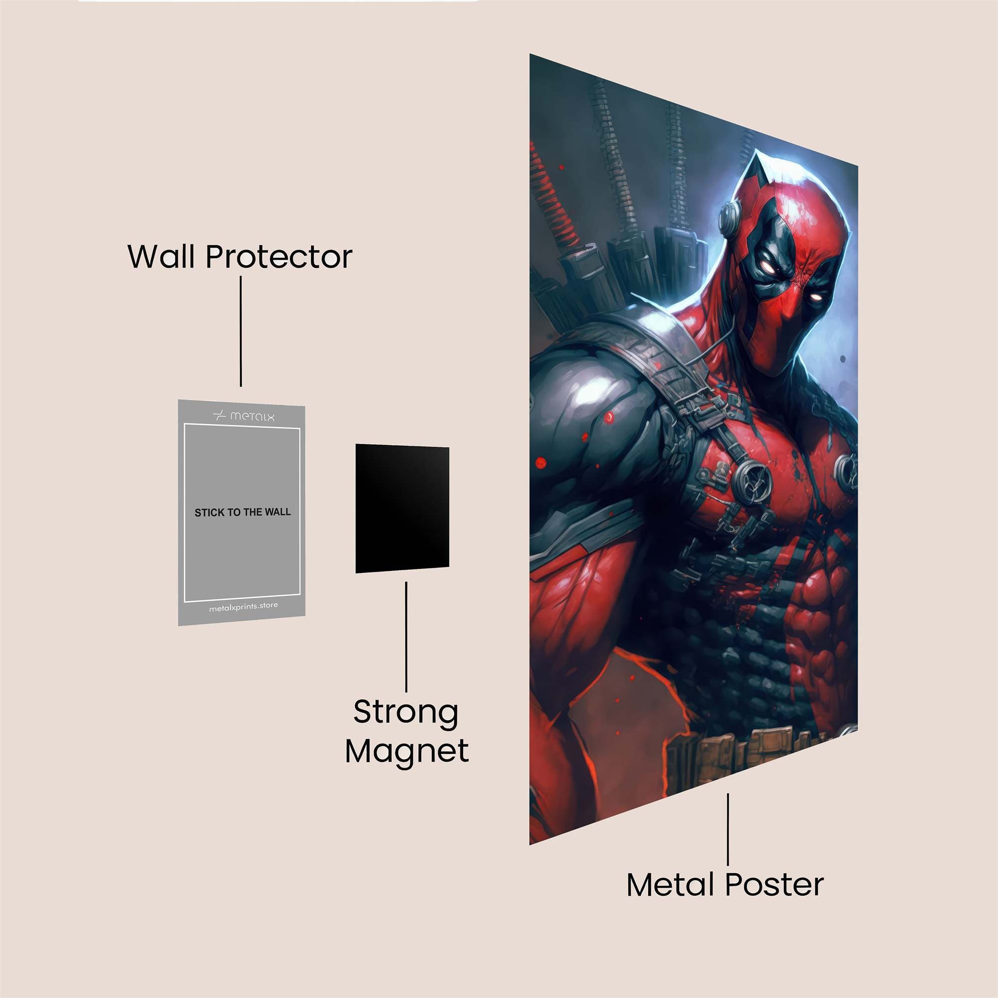 Deadpool Intense Safe Wall Magnetic / M
