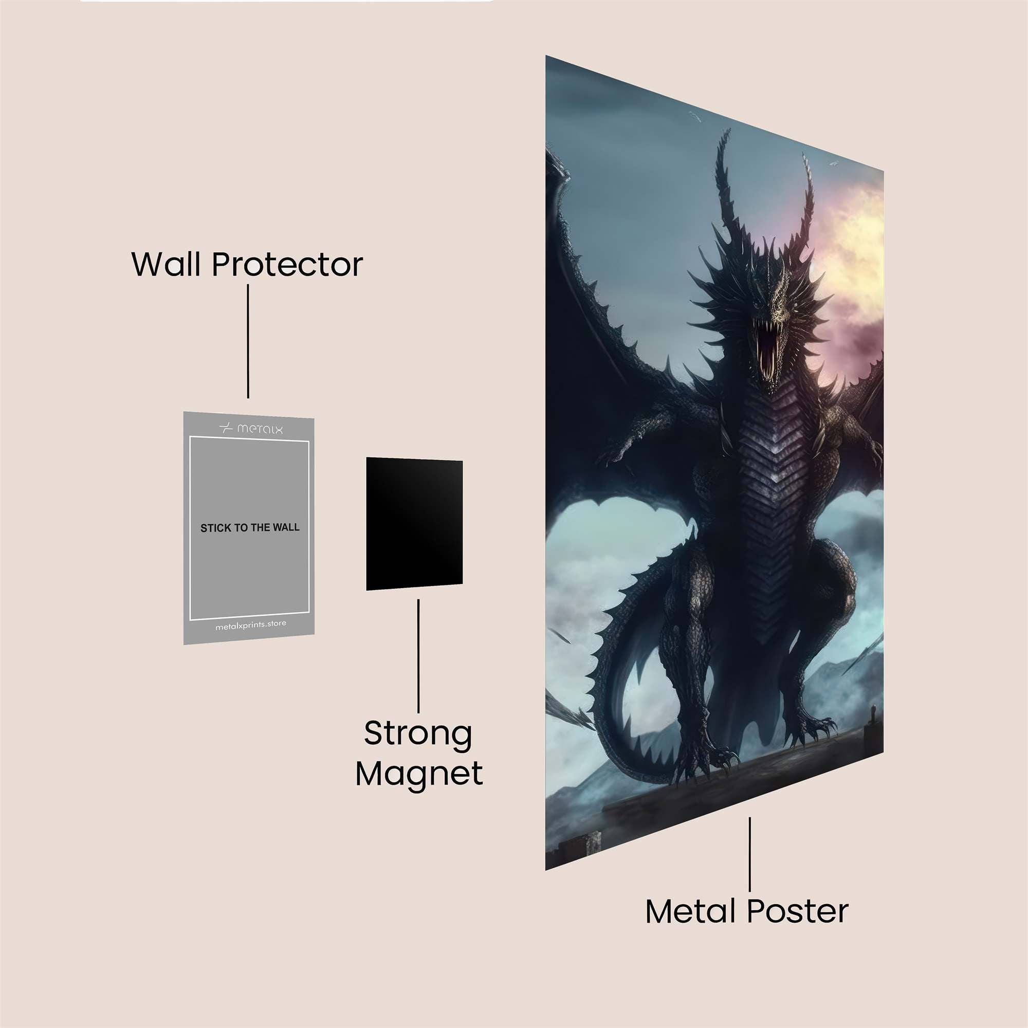 Dragon Majesty Safe Wall Magnetic / M