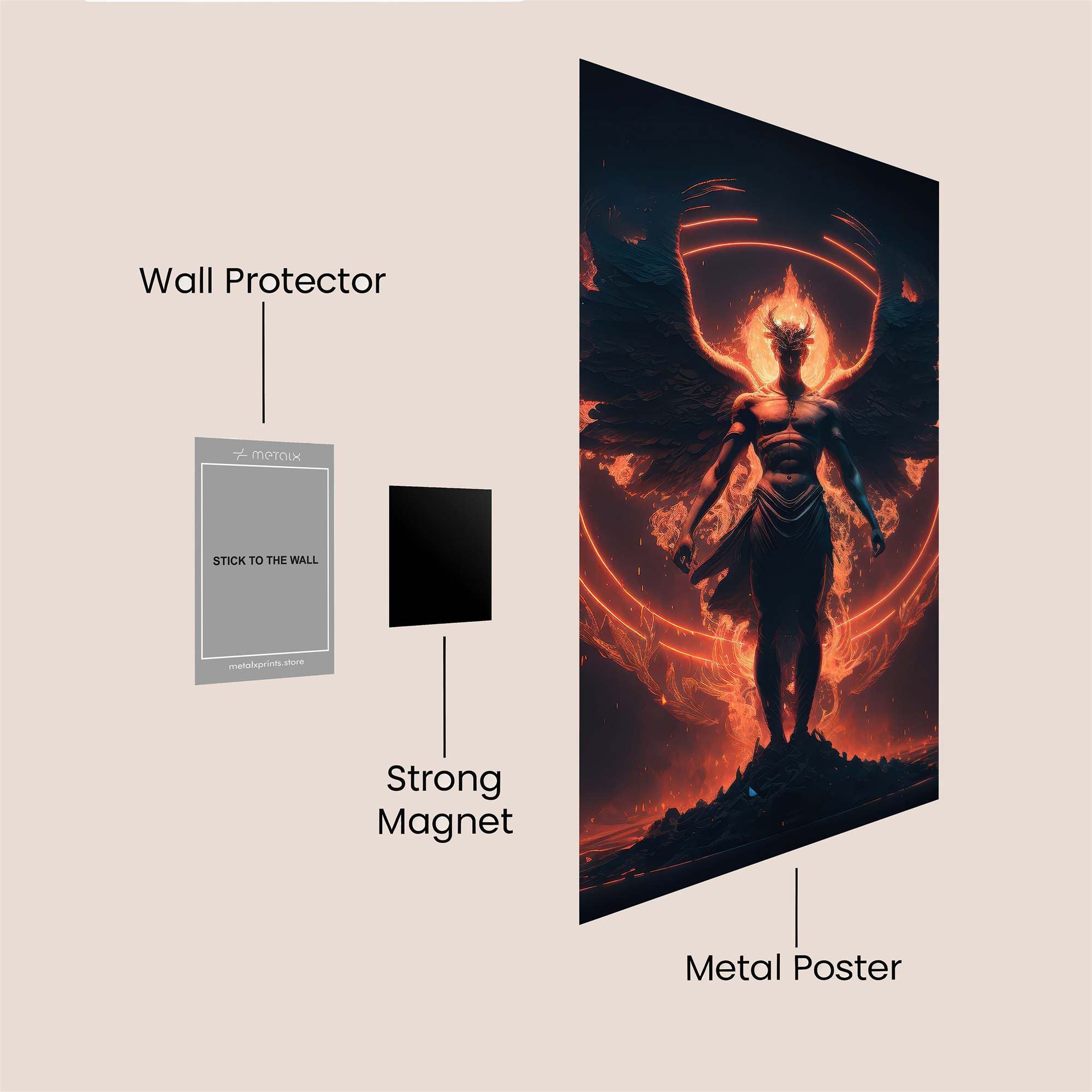 Demon Ascendant Safe Wall Magnetic / M