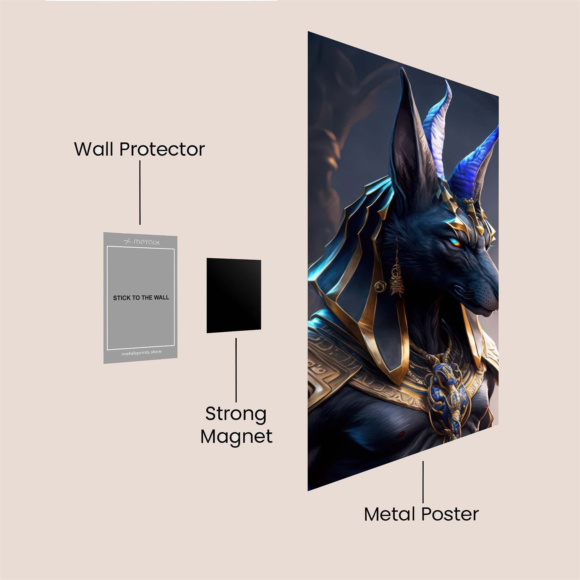 Anubis Enigmatic Safe Wall Magnetic / M