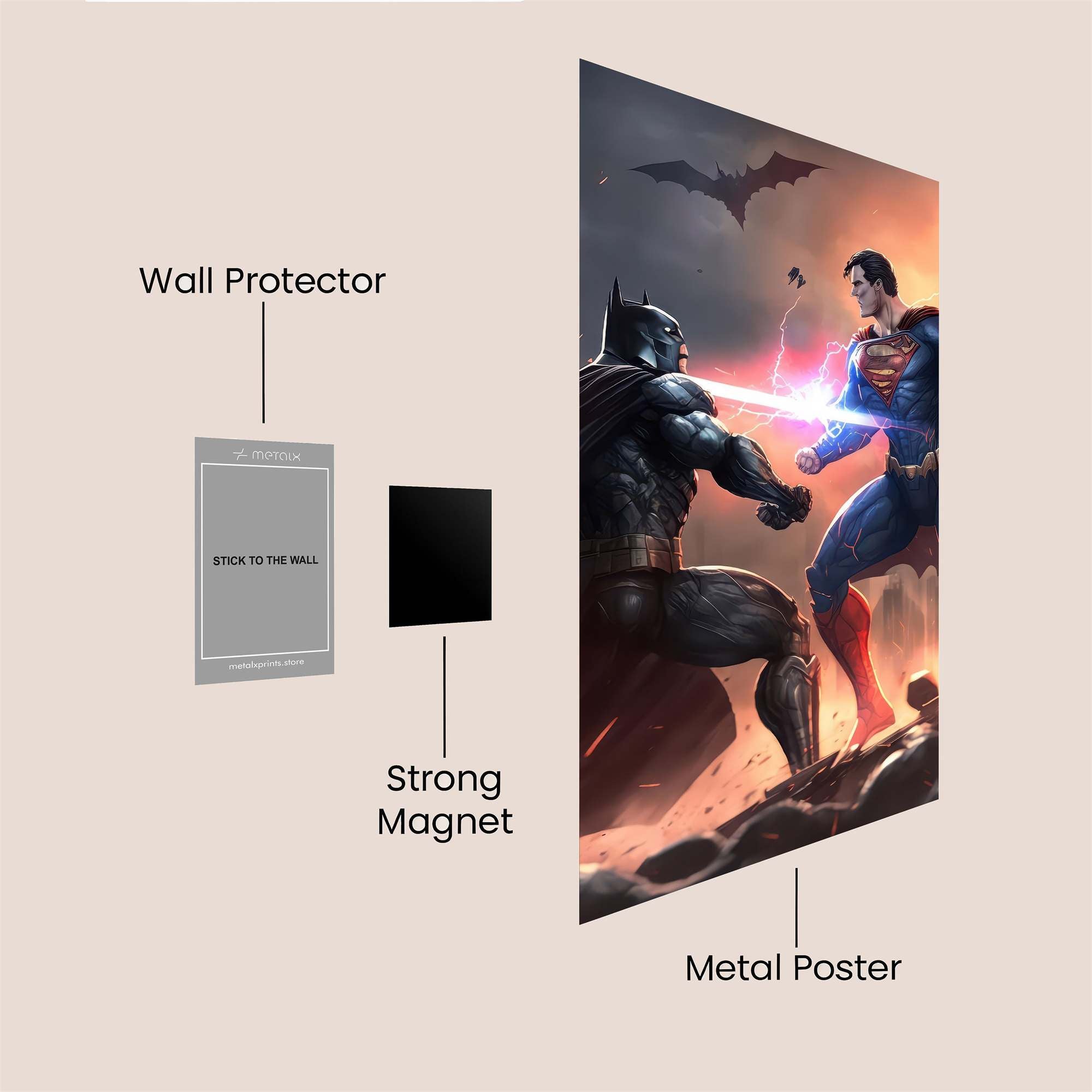 Batman Clash Safe Wall Magnetic / M