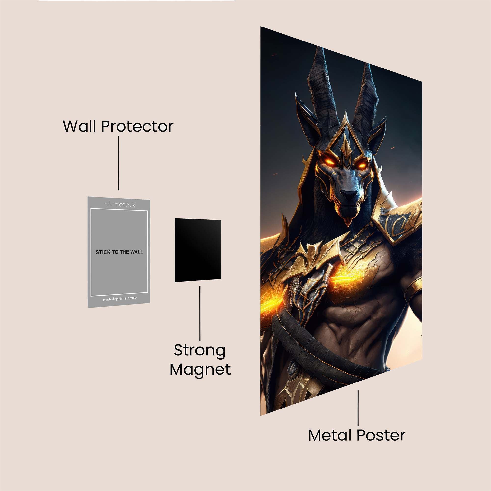 Anubis Enraged Safe Wall Magnetic / M