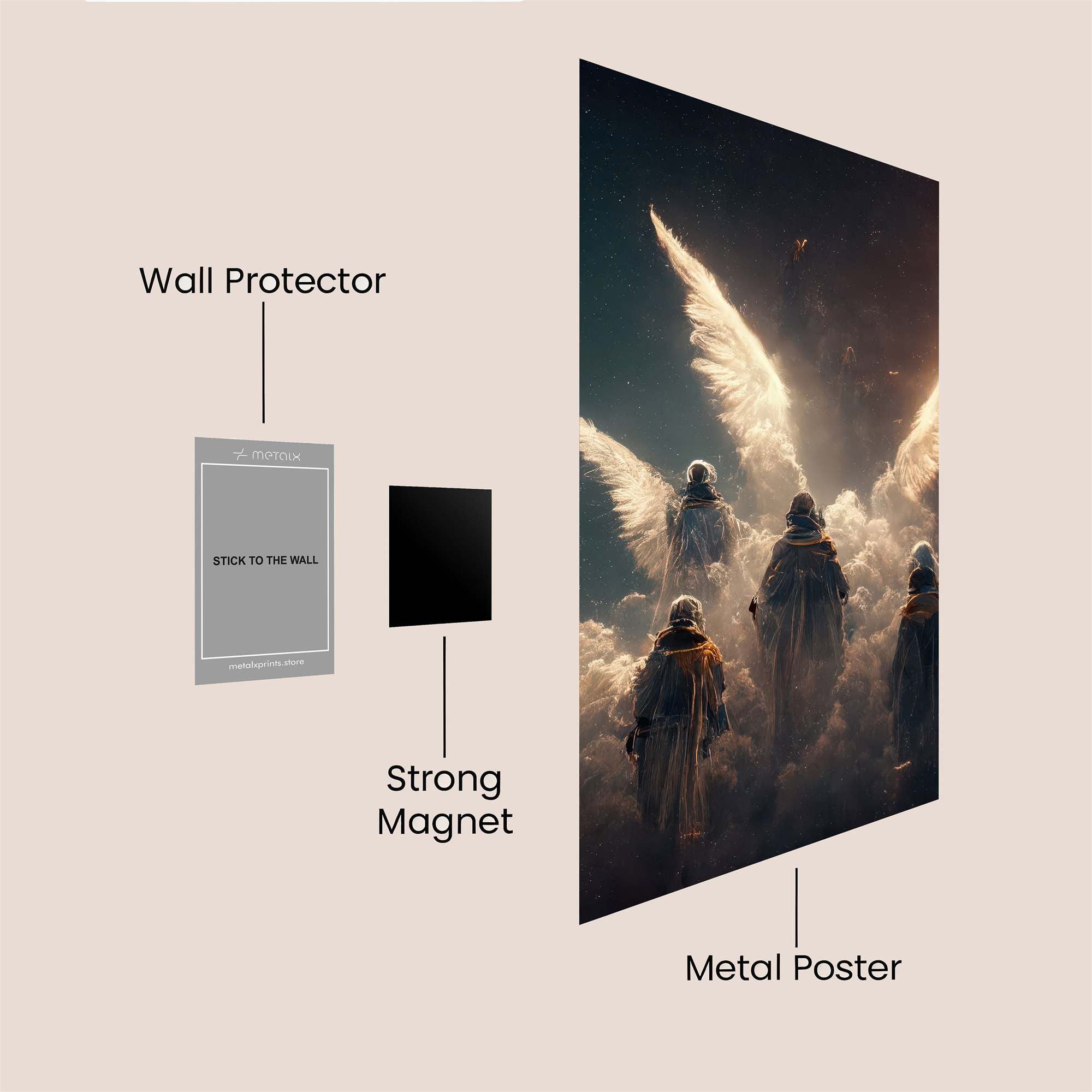 Angels Ascending Safe Wall Magnetic / M