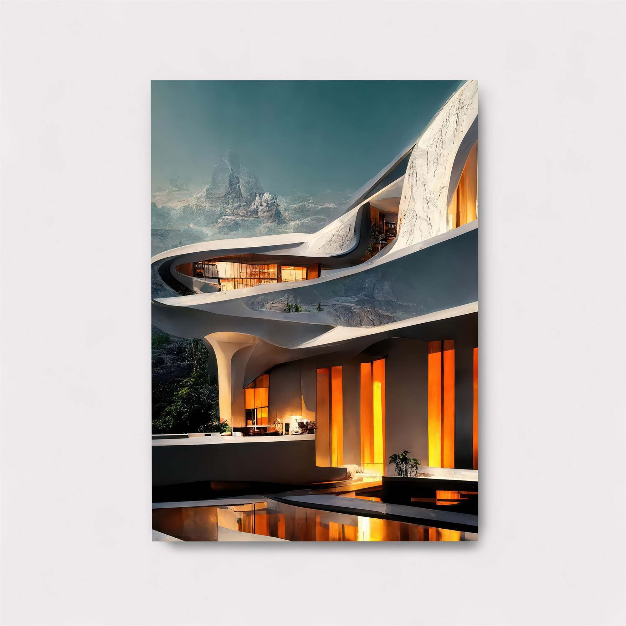 Futuristic Serenity Safe Wall Magnetic / M