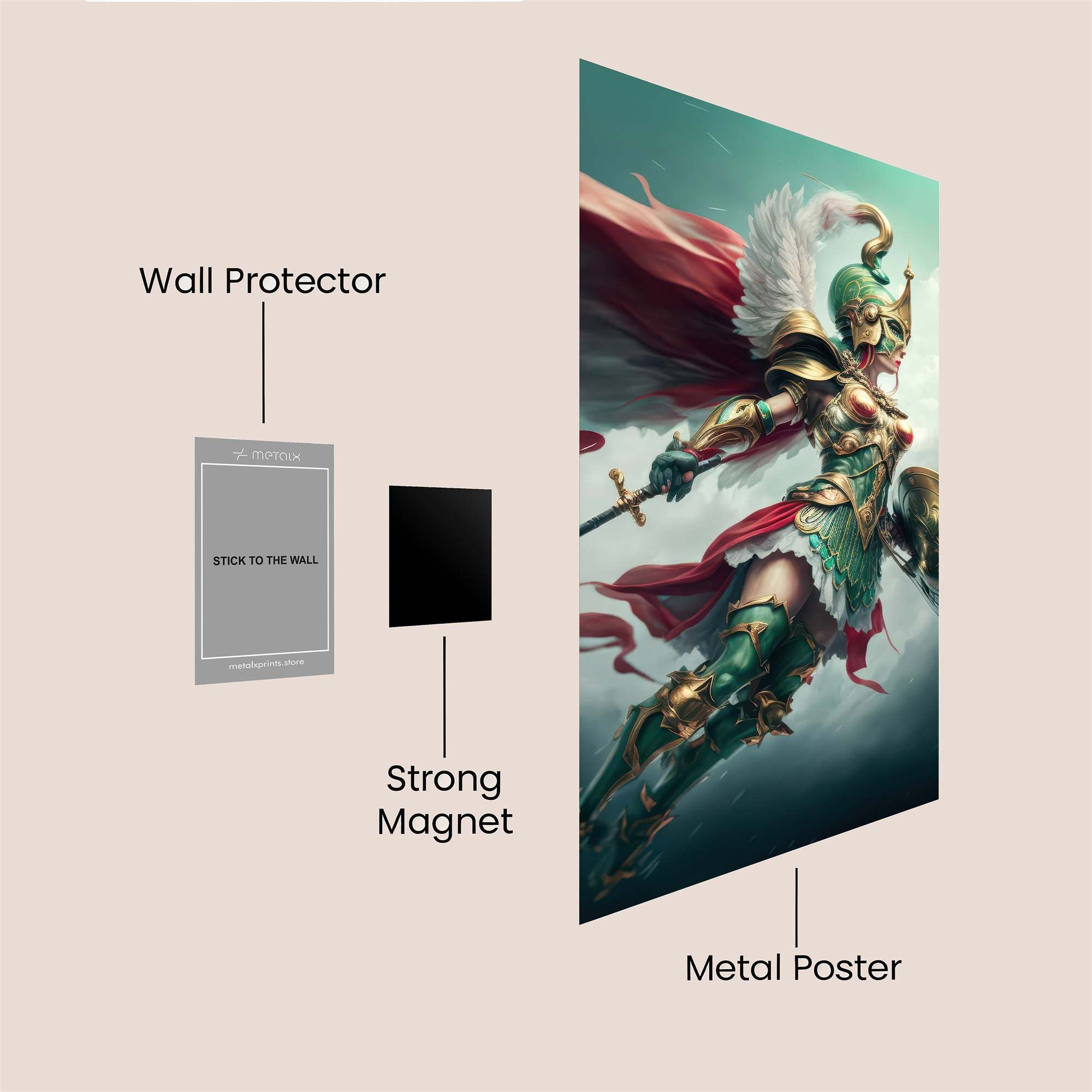 Athena Ascendant Safe Wall Magnetic / M