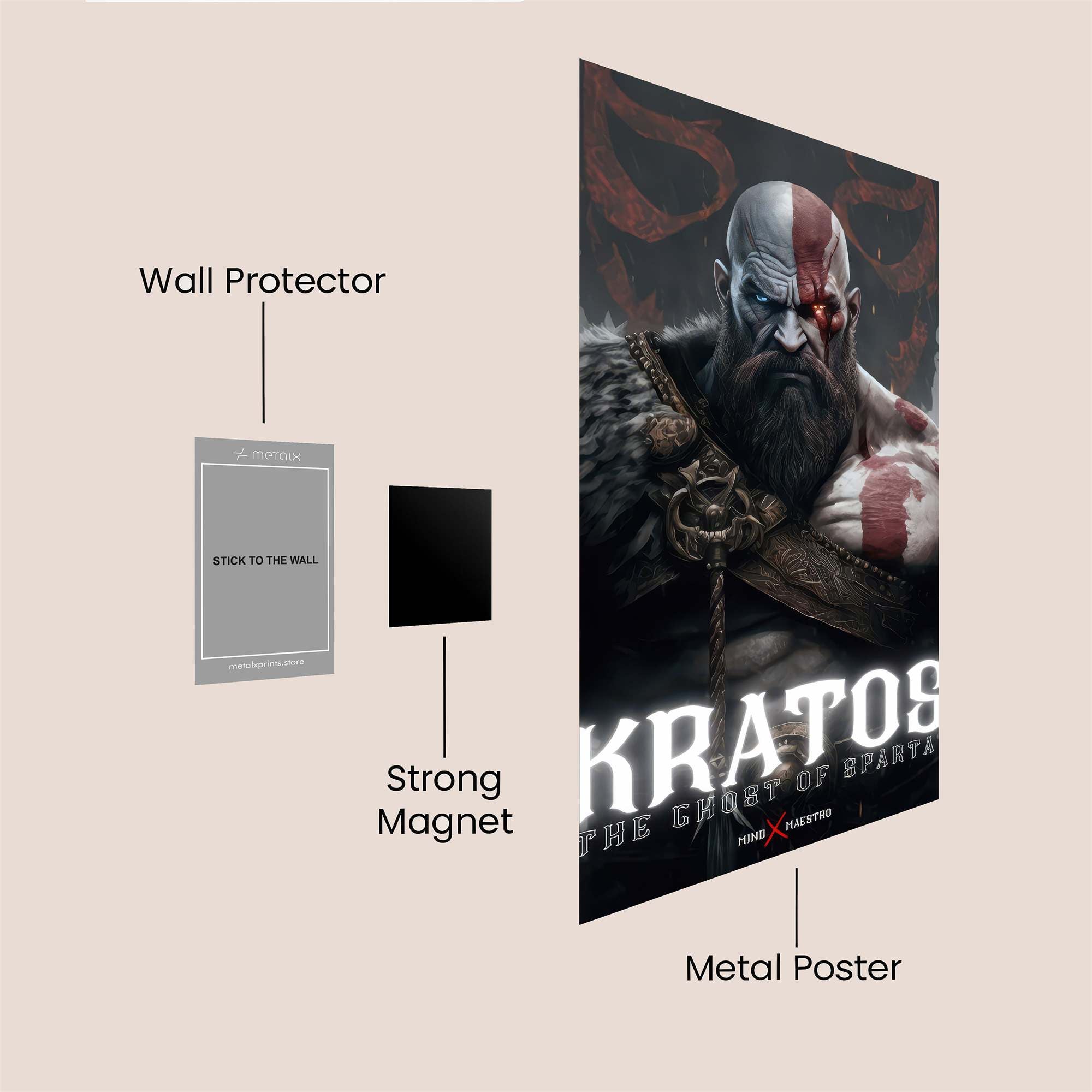 Batman Brooding Safe Wall Magnetic / M