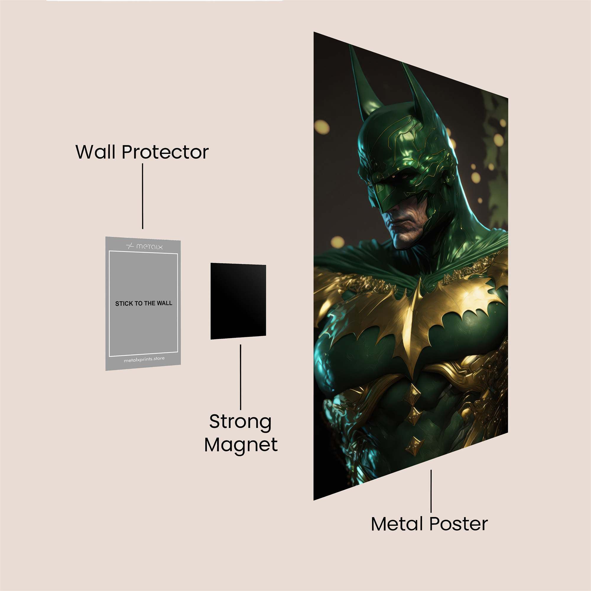 Emerald Knight Safe Wall Magnetic / M