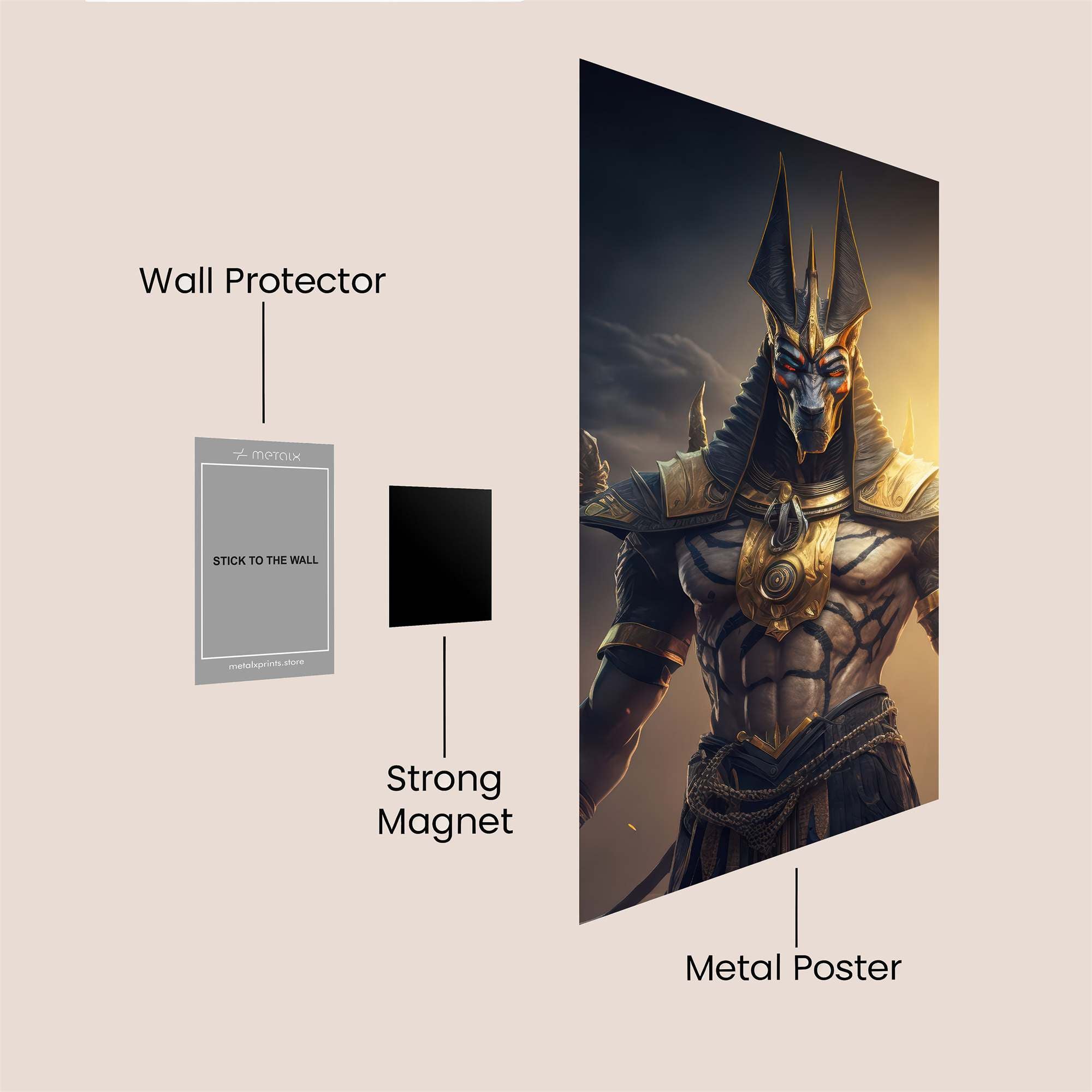 Anubis Ascendant Safe Wall Magnetic / M