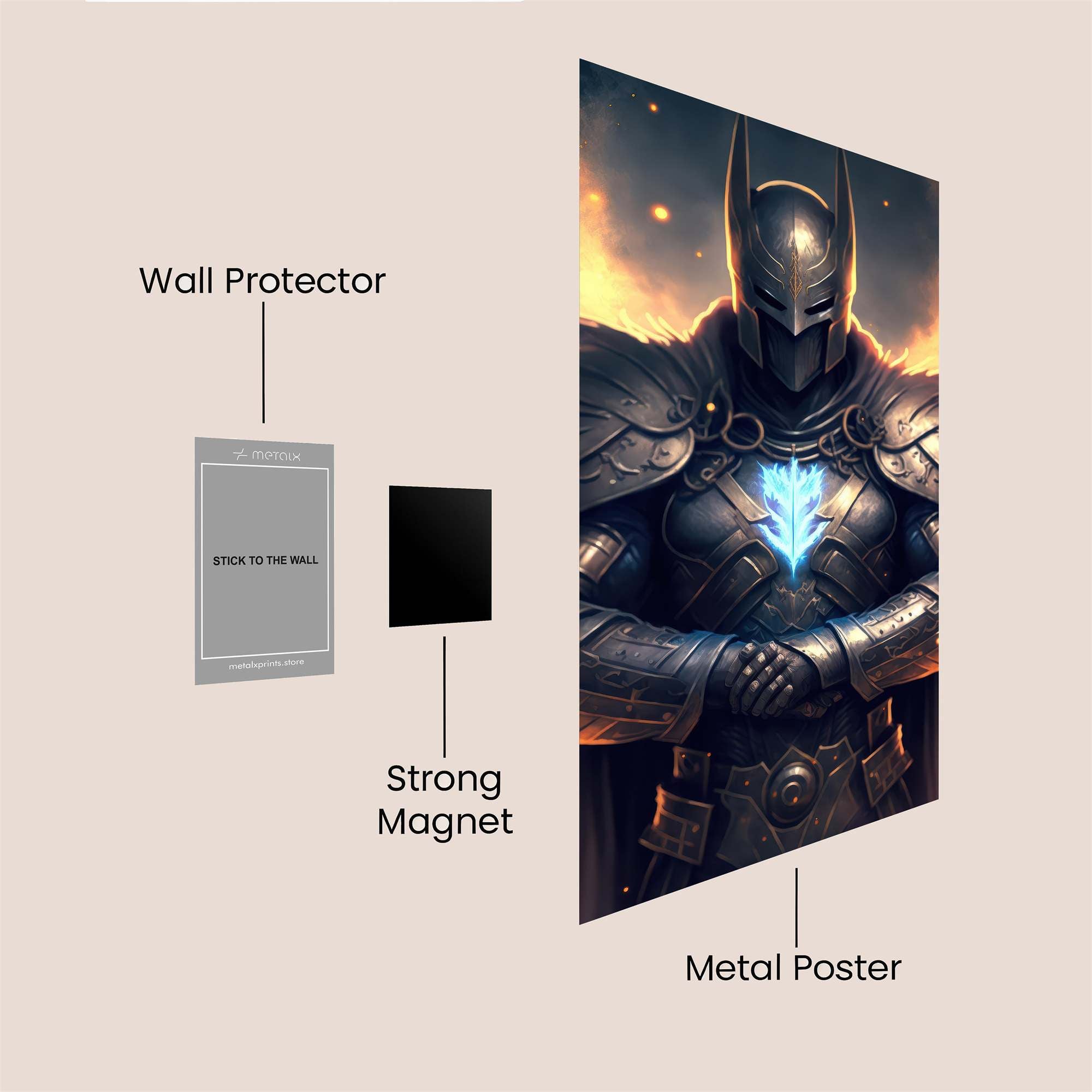 Batman Resolute Safe Wall Magnetic / M