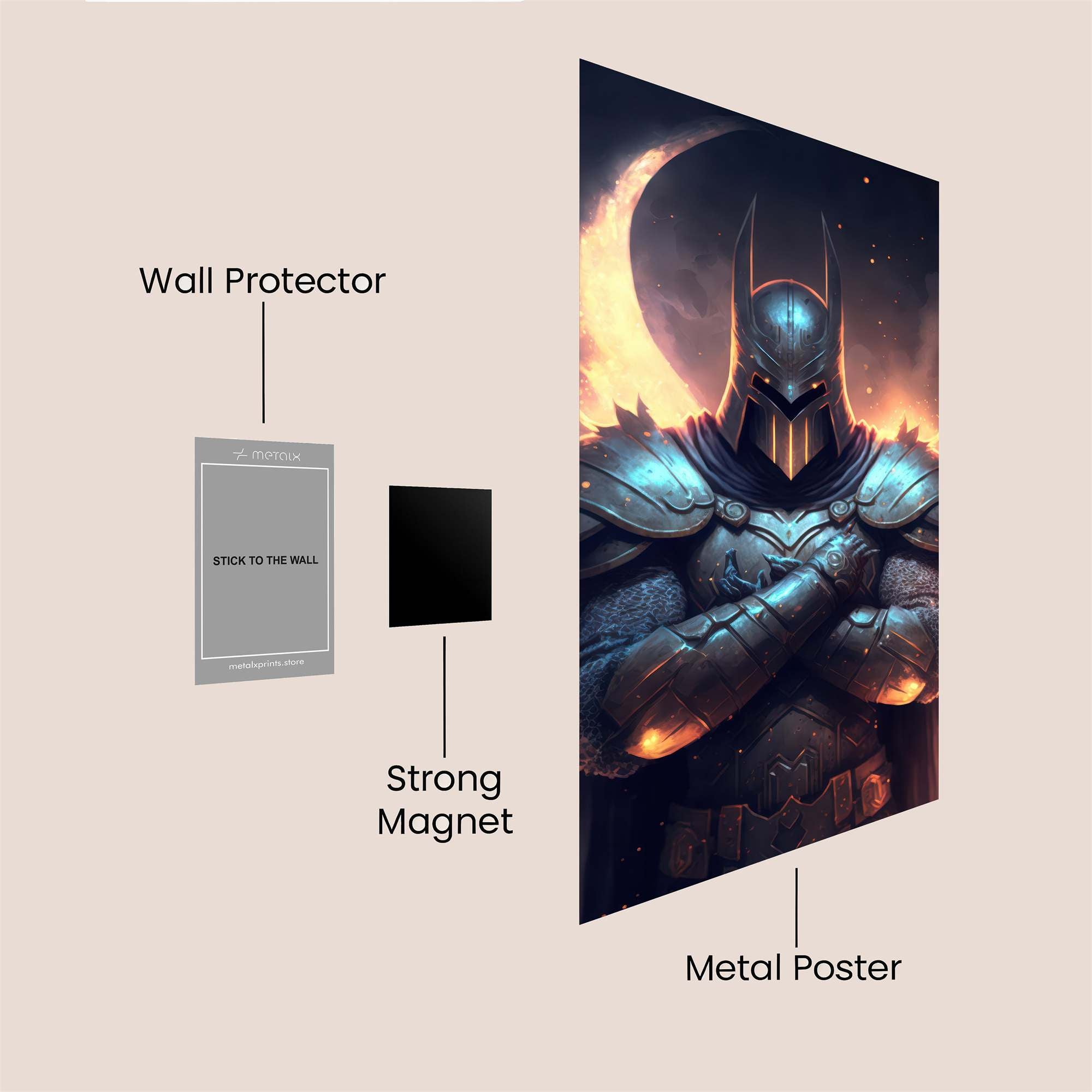 Batman Resolute Safe Wall Magnetic / M