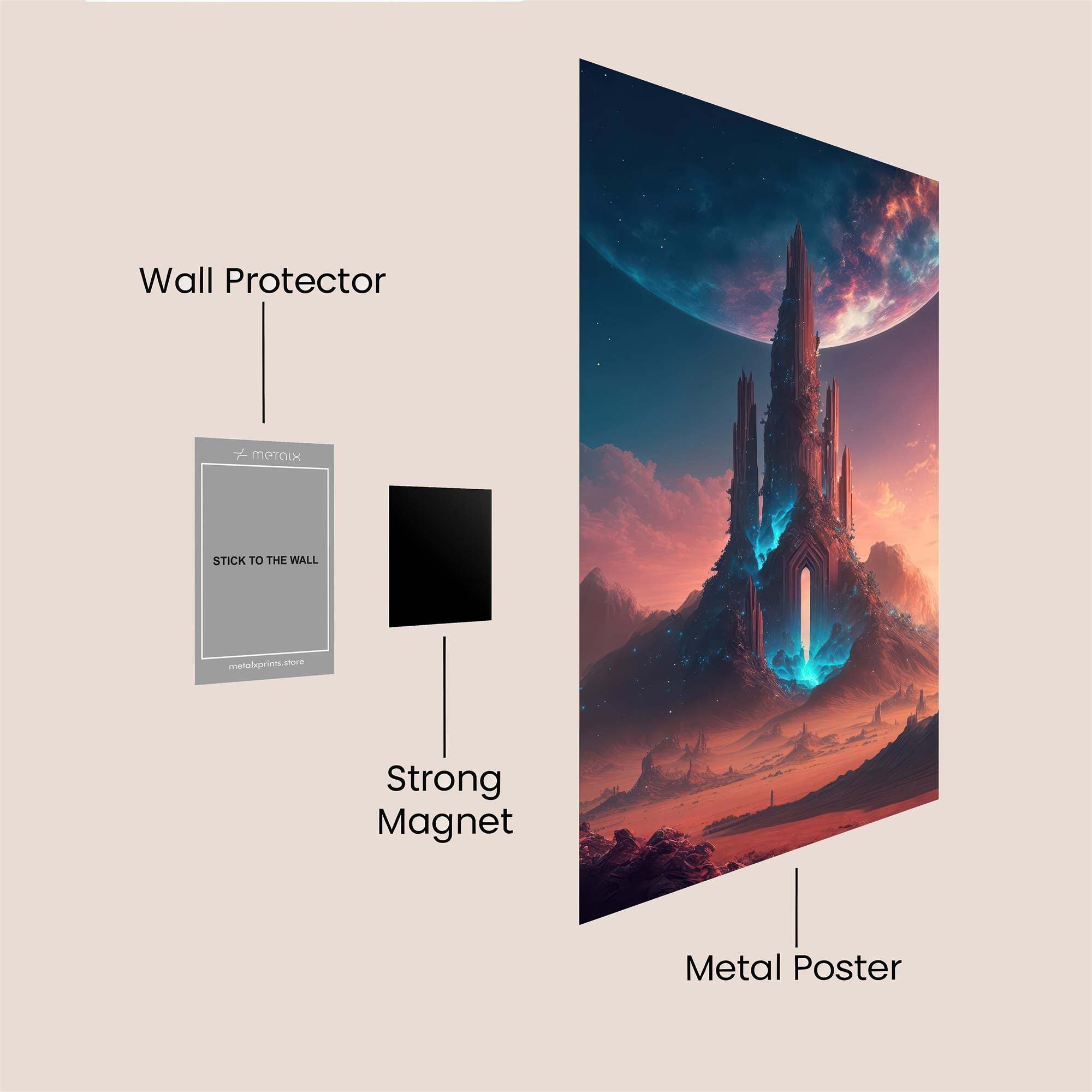 Castle Enigma Safe Wall Magnetic / M
