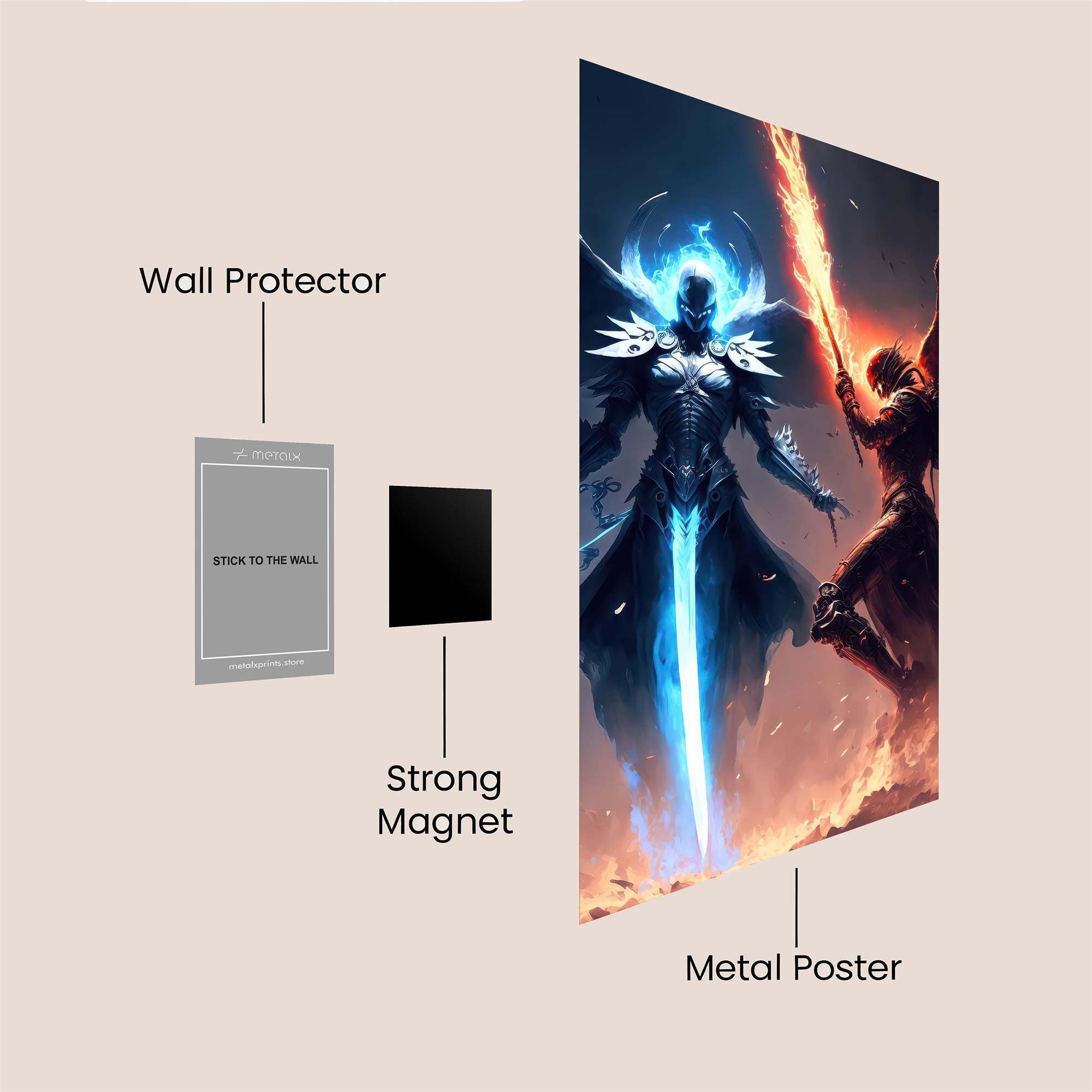 Angels Clash Safe Wall Magnetic / M