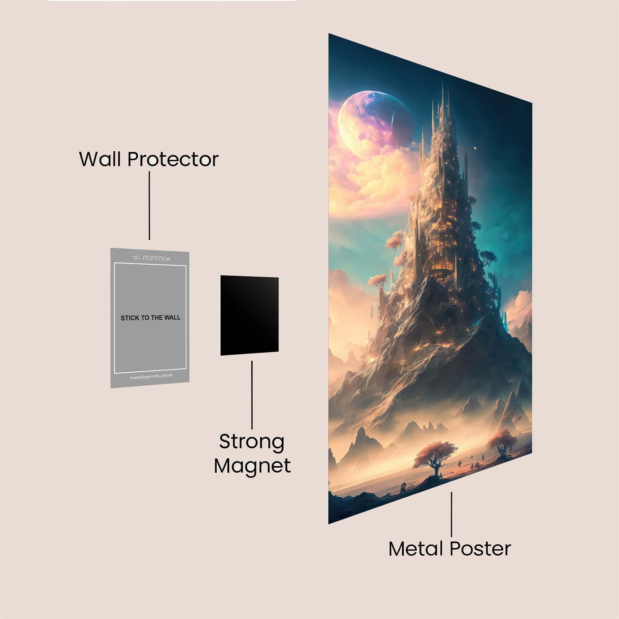 Castle Dreamscape Safe Wall Magnetic / M