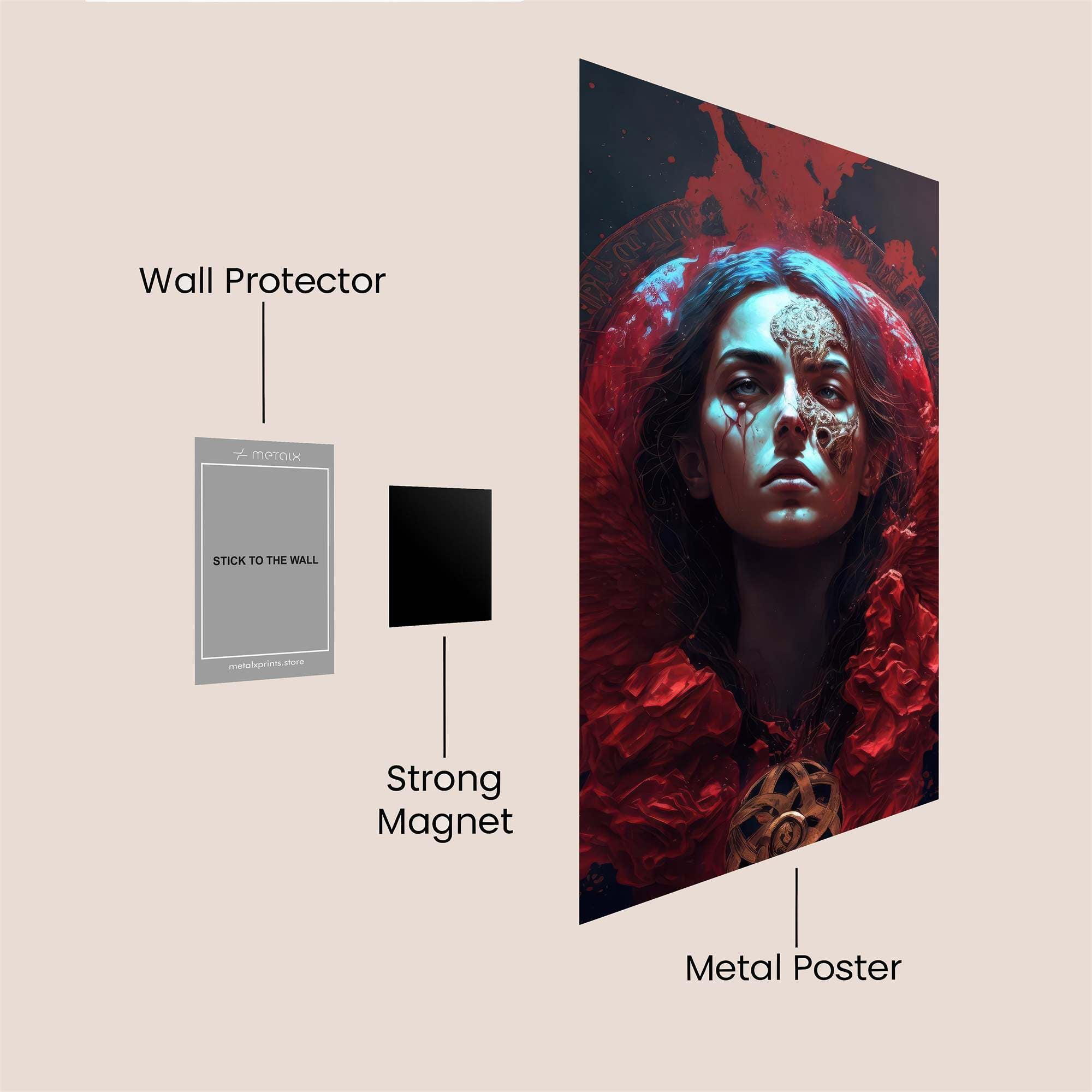 Angelica Tormented Safe Wall Magnetic / M