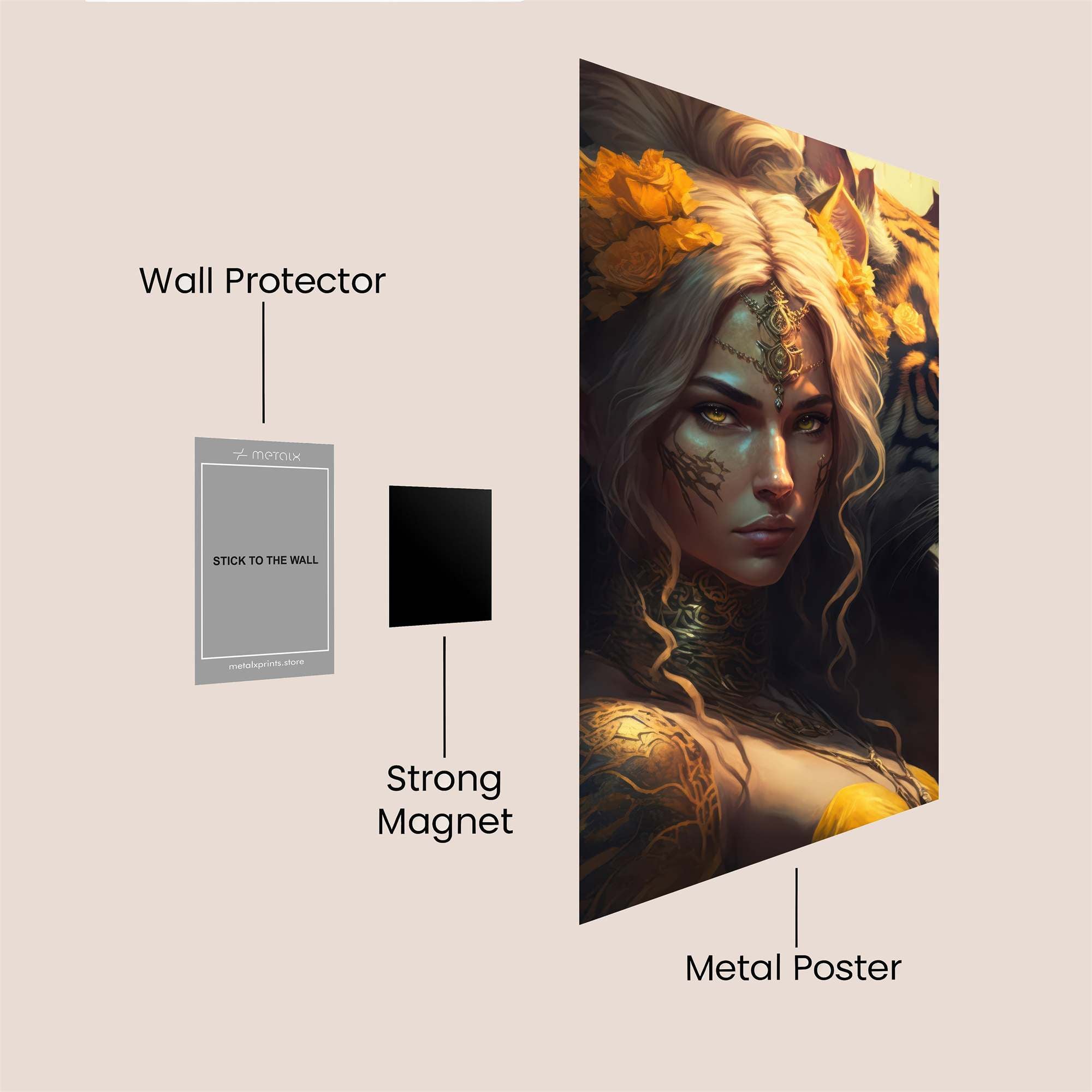 Tiger Enchantress Safe Wall Magnetic / M