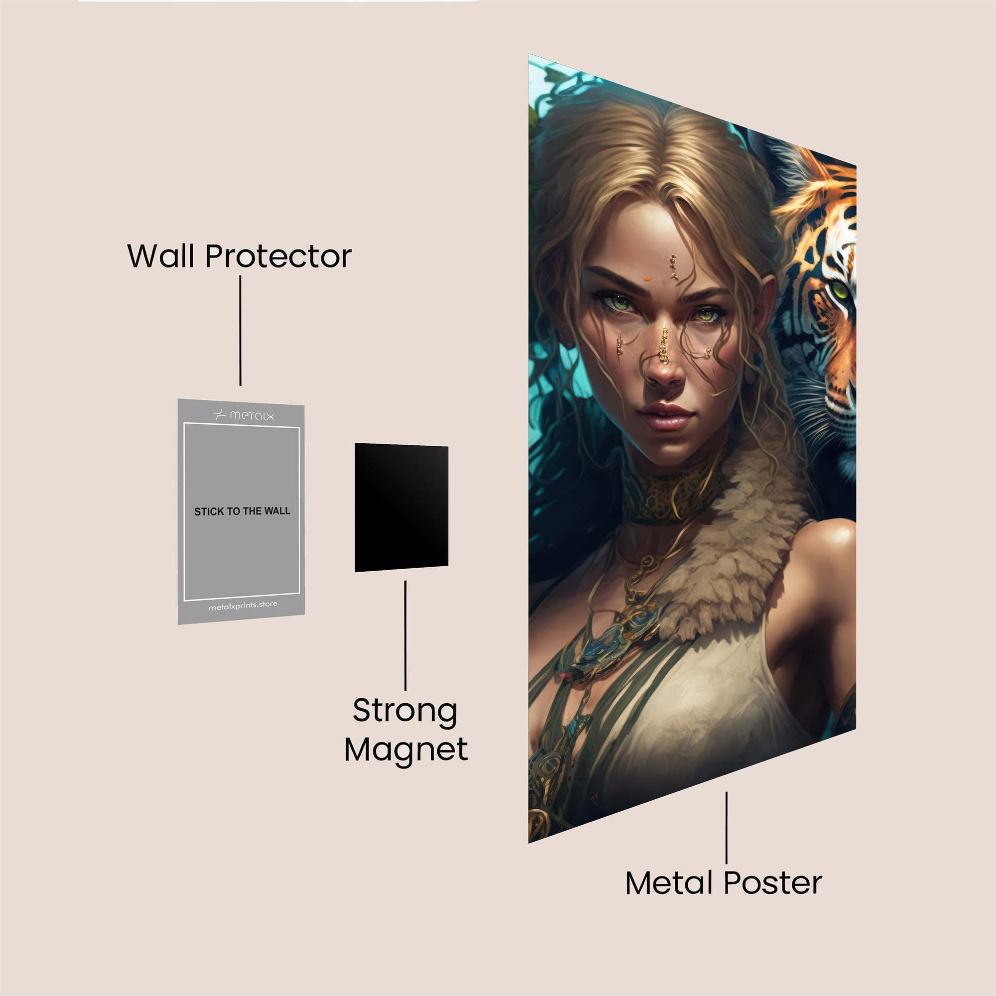 Tiger Whisper Safe Wall Magnetic / M