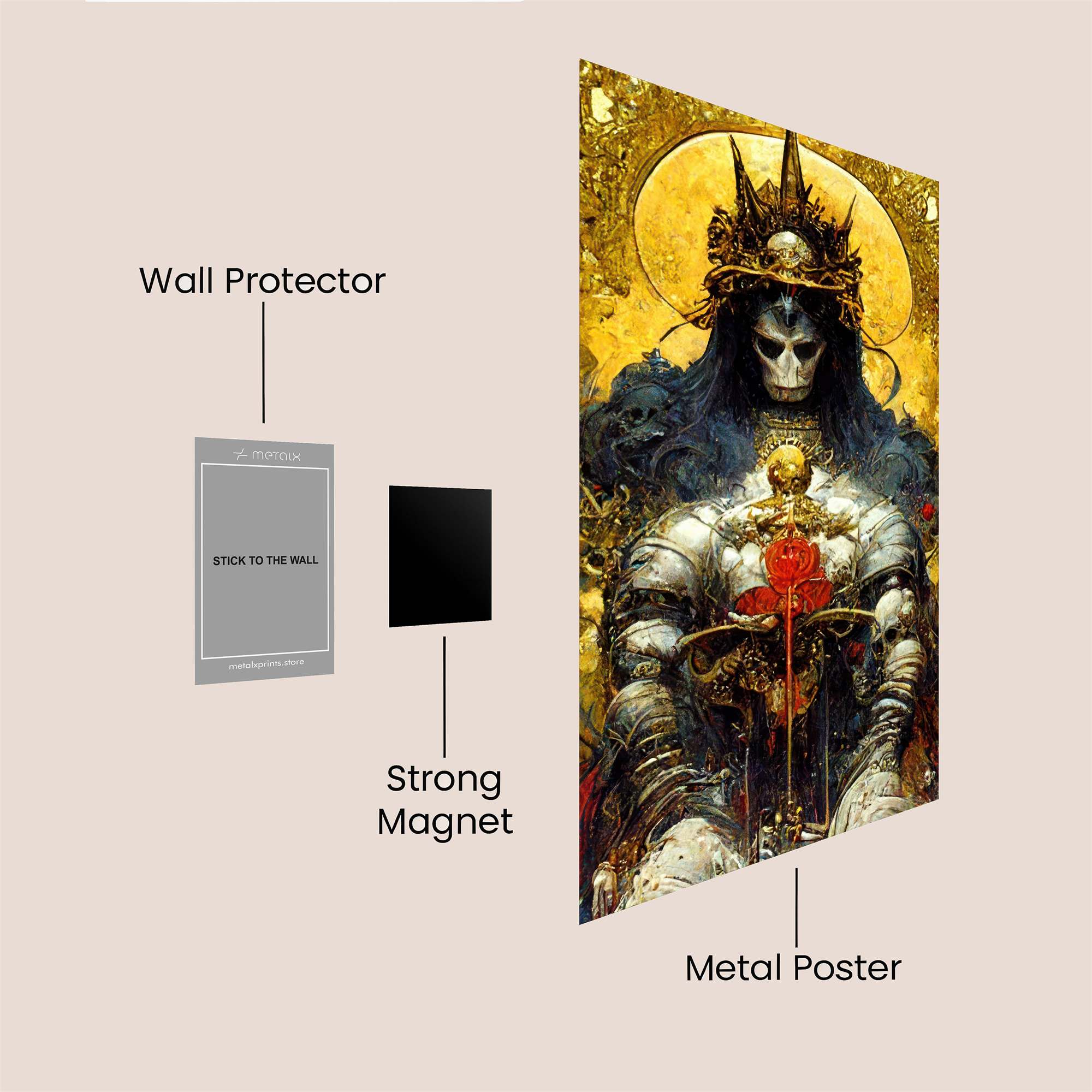 Deathly Sovereign Safe Wall Magnetic / M
